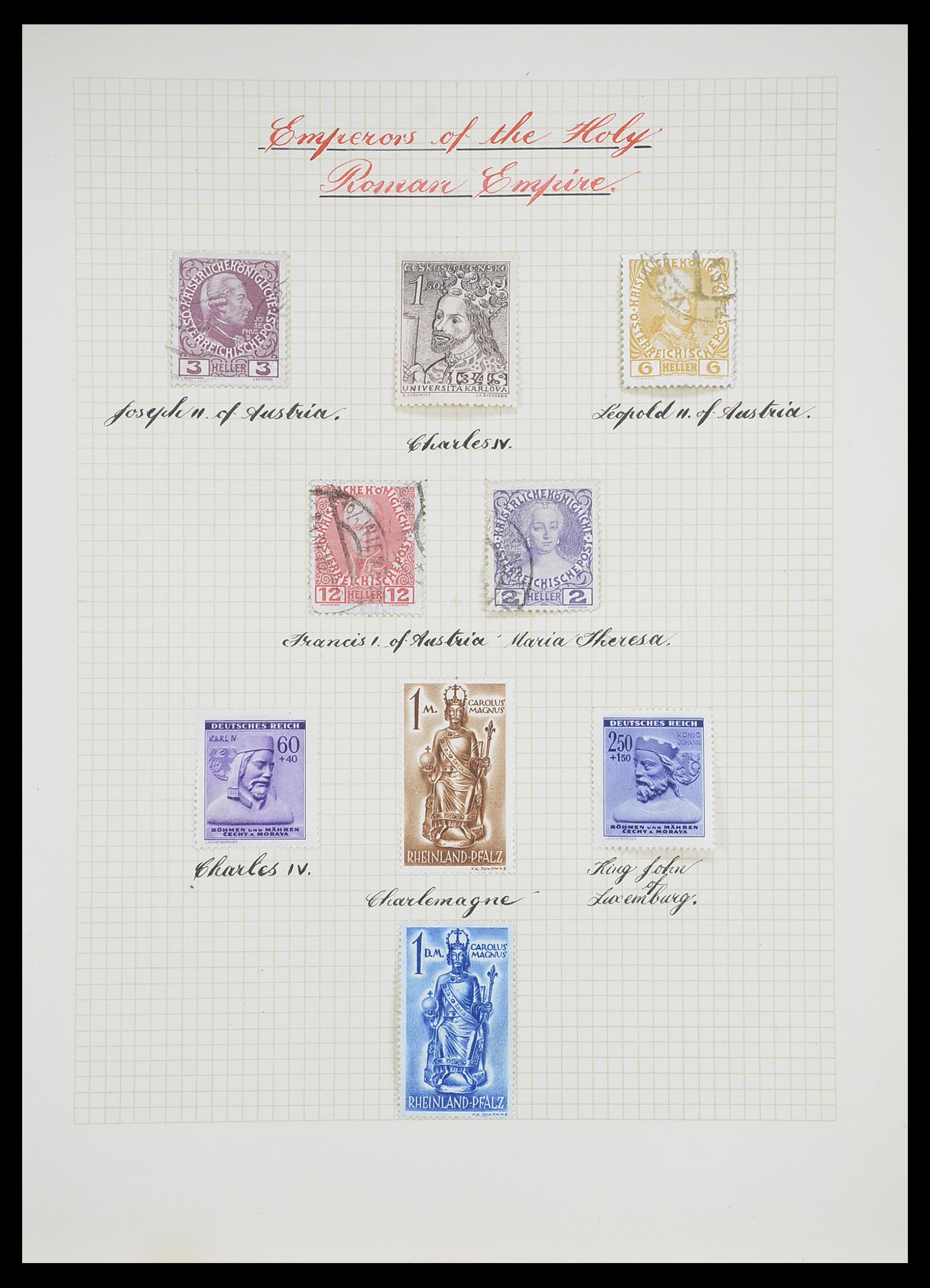 33657 0003 - Postzegelverzameling 33657 Motief Religie 1900-1990.