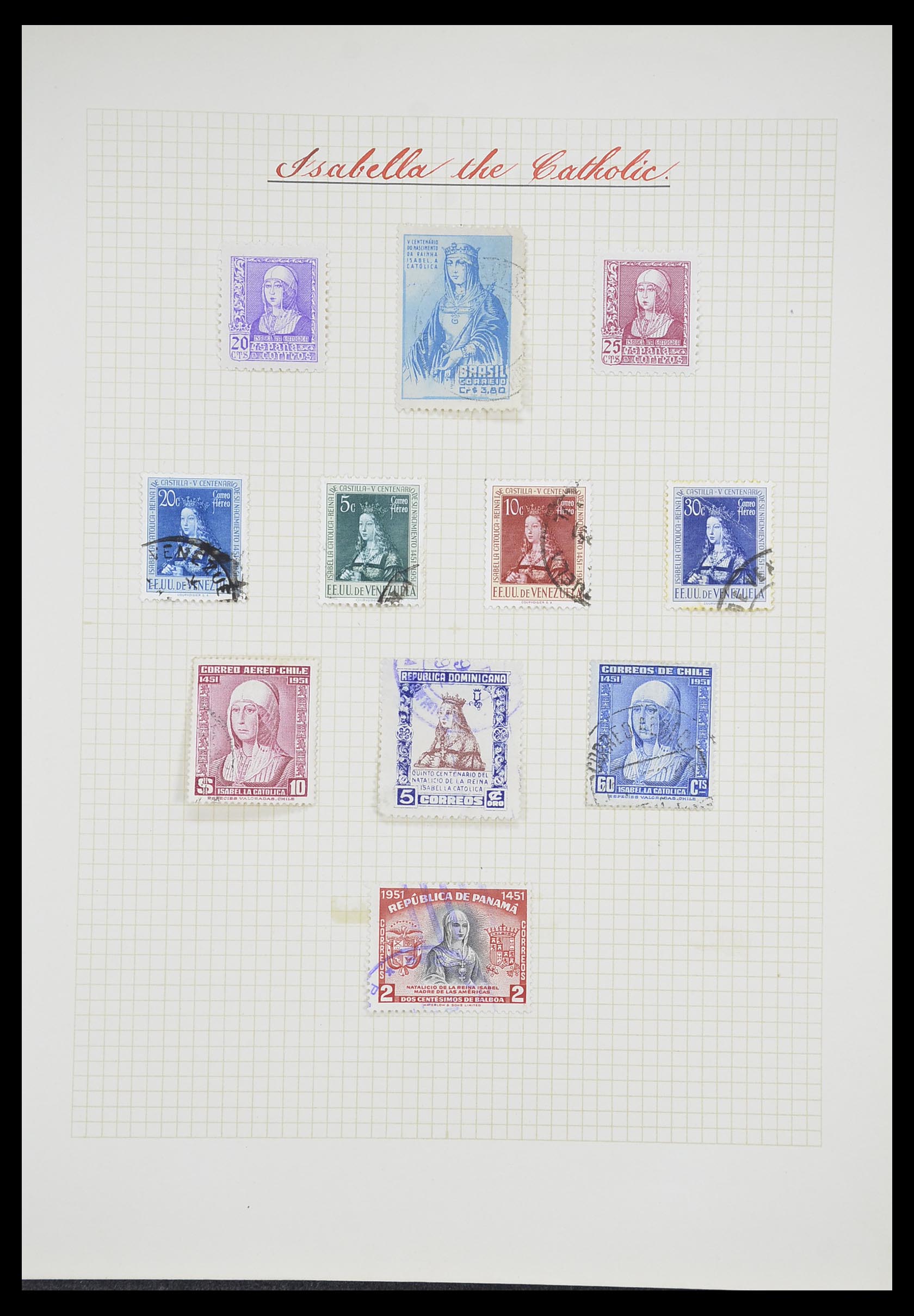 33657 0006 - Postzegelverzameling 33657 Motief Religie 1900-1990.
