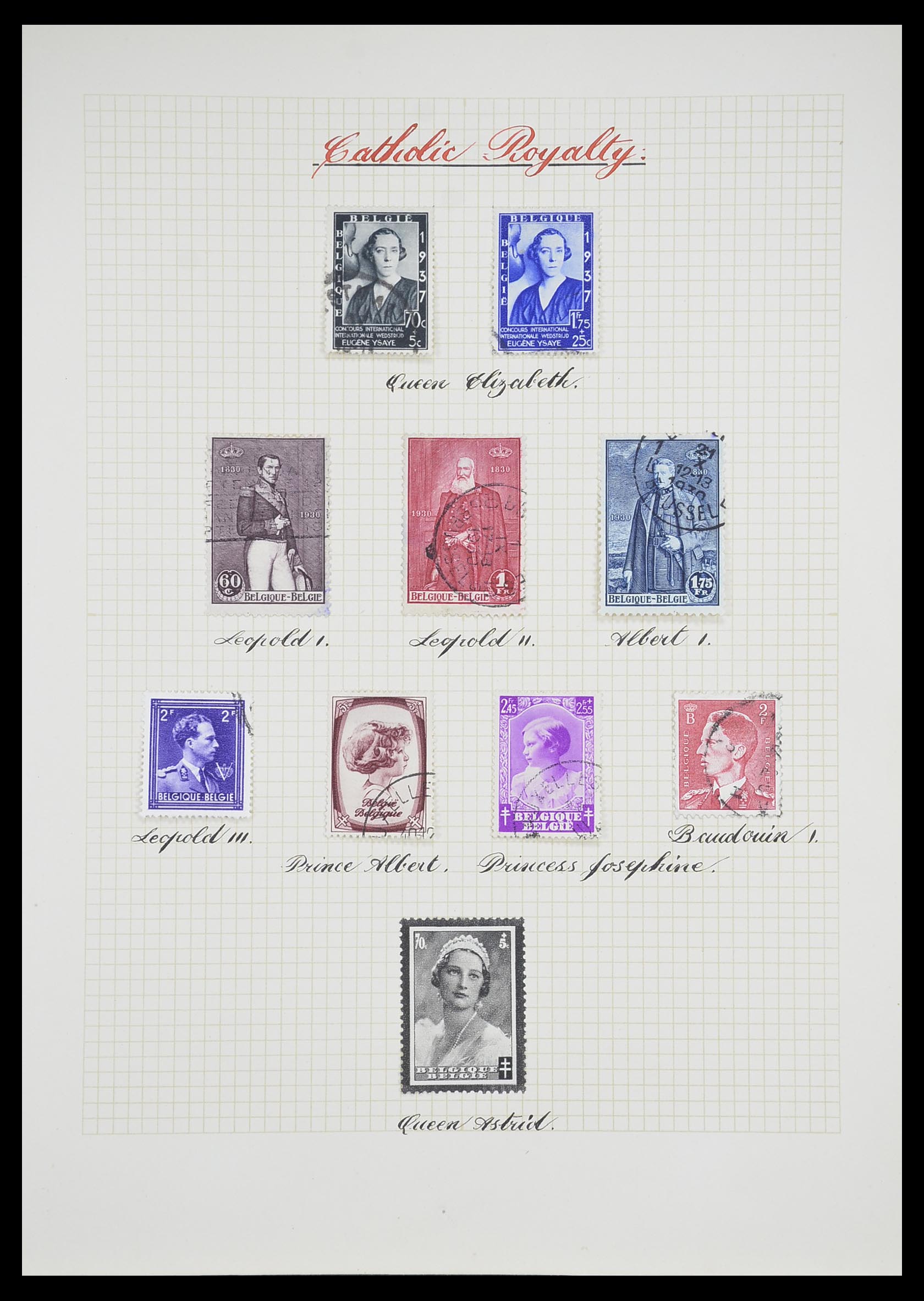 33657 0007 - Postzegelverzameling 33657 Motief Religie 1900-1990.