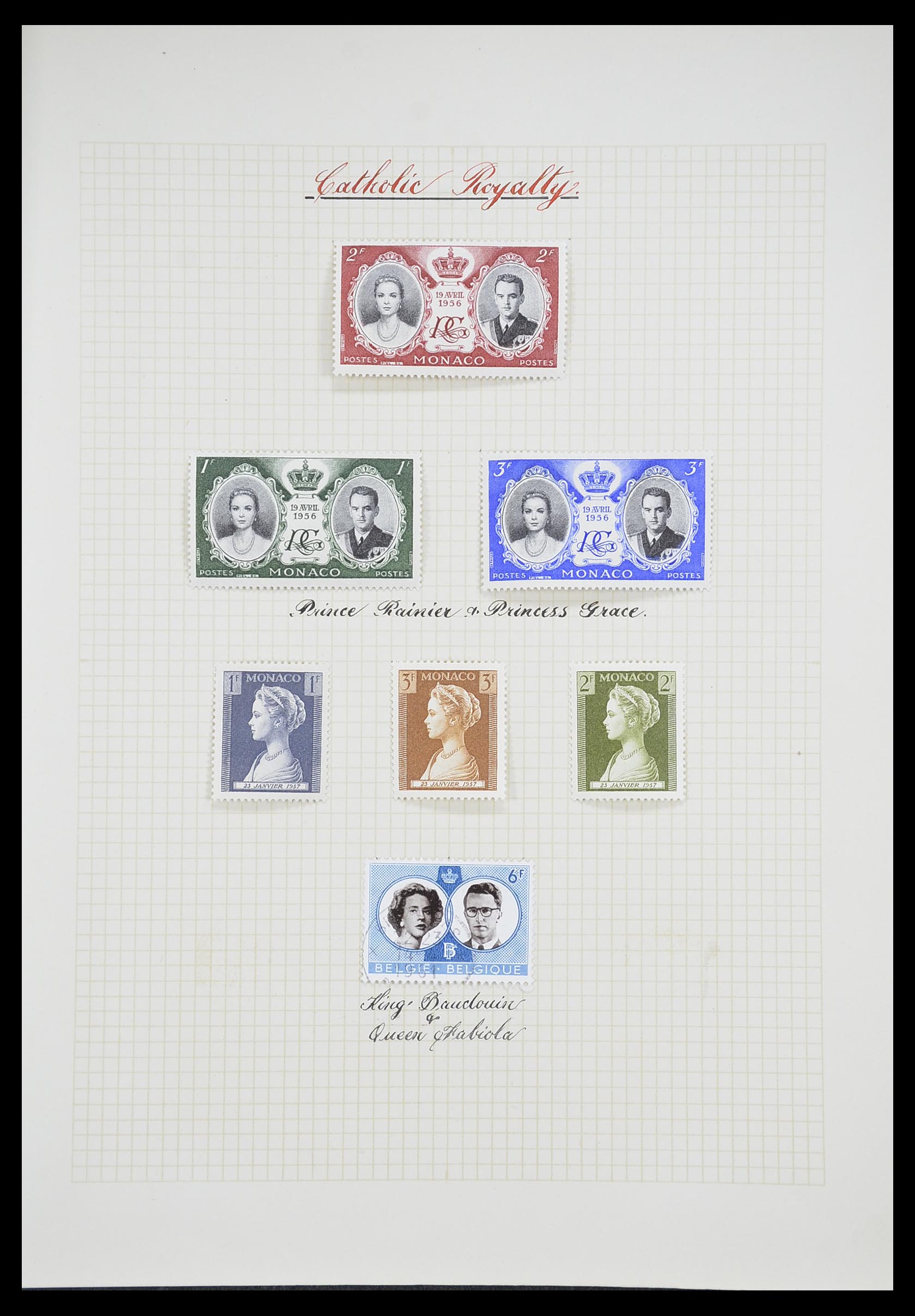33657 0008 - Postzegelverzameling 33657 Motief Religie 1900-1990.