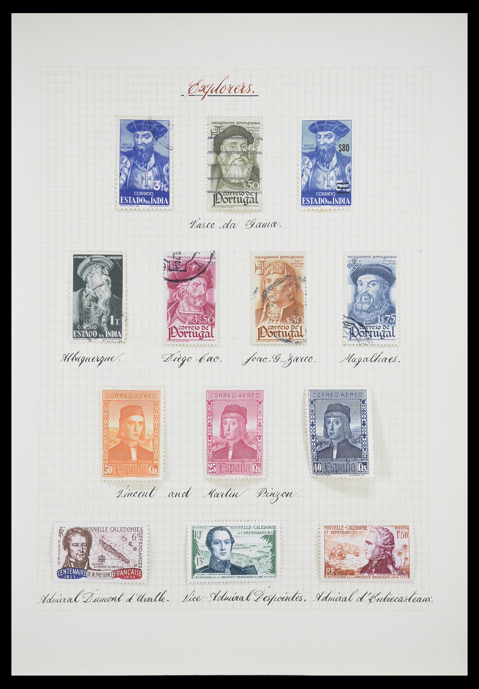 33657 0021 - Postzegelverzameling 33657 Motief Religie 1900-1990.