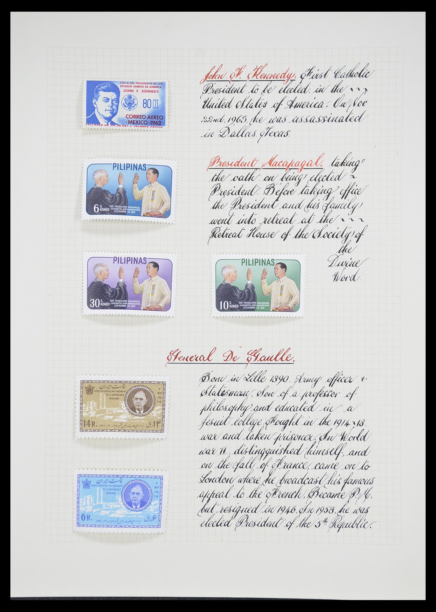 33657 0026 - Postzegelverzameling 33657 Motief Religie 1900-1990.