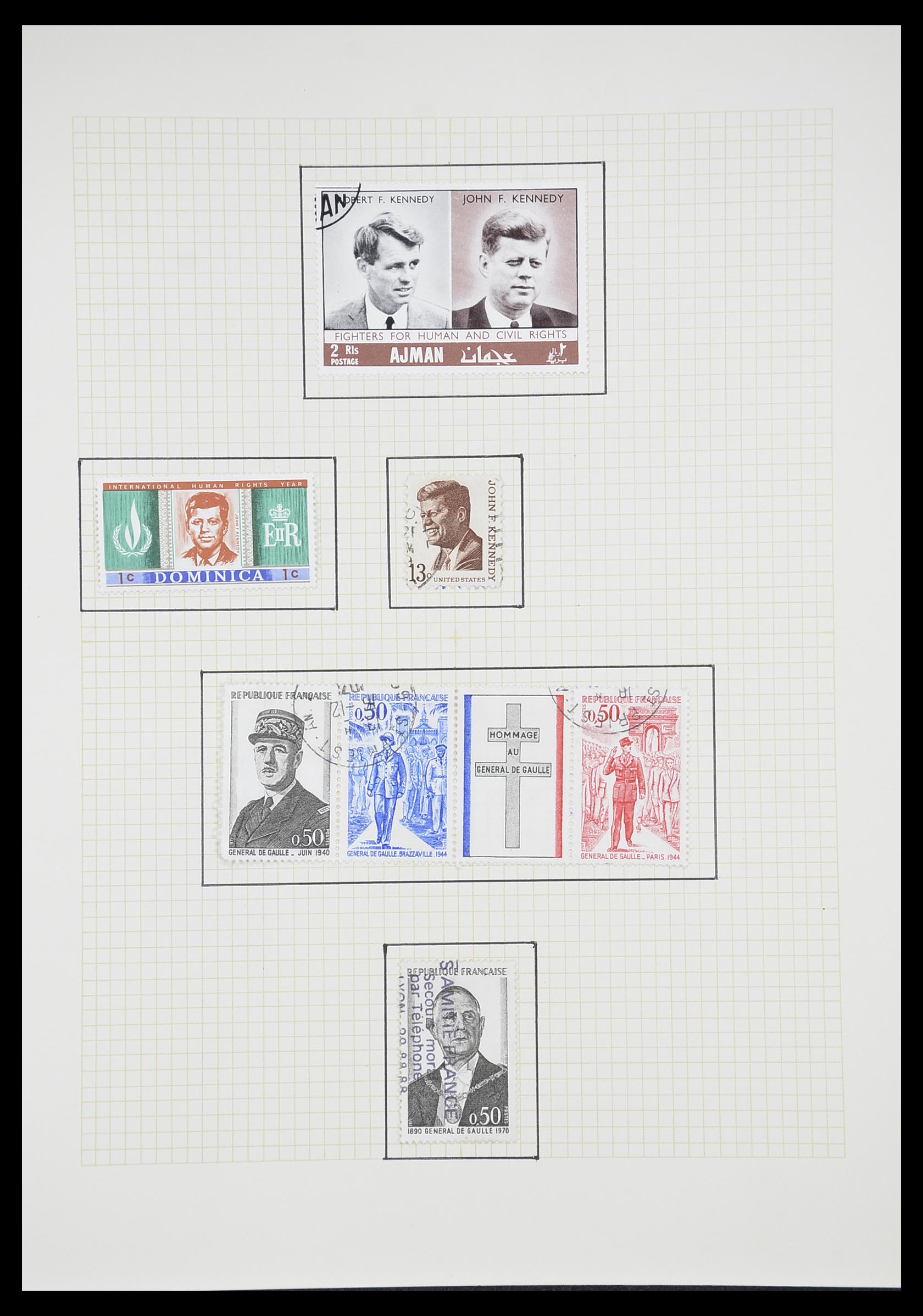 33657 0027 - Postzegelverzameling 33657 Motief Religie 1900-1990.