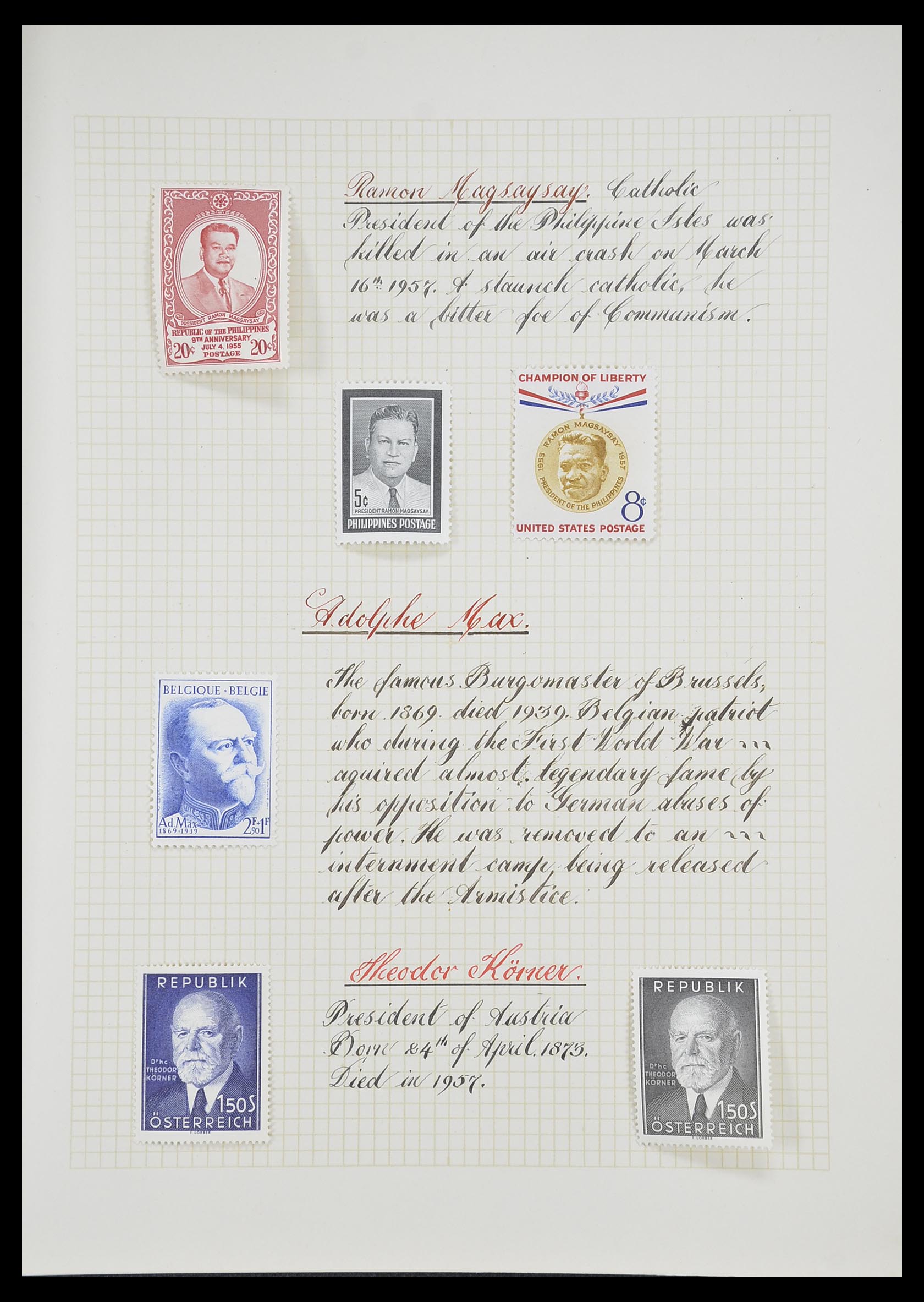 33657 0031 - Stamp collection 33657 Thematics Religion 1900-1990.