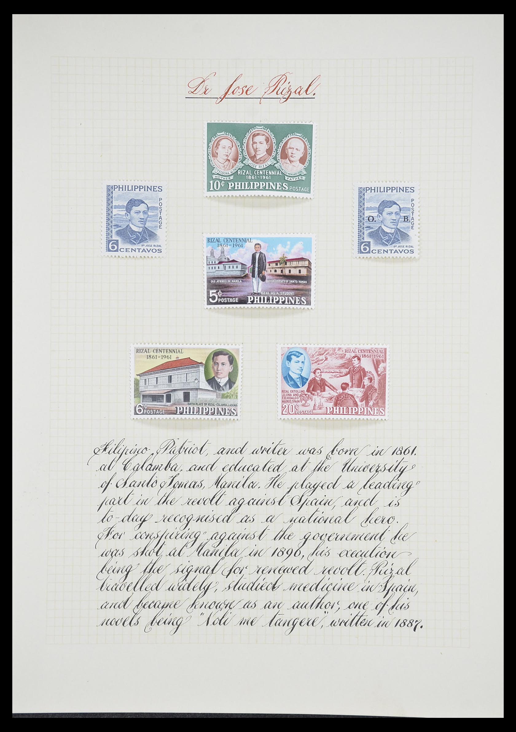 33657 0034 - Postzegelverzameling 33657 Motief Religie 1900-1990.