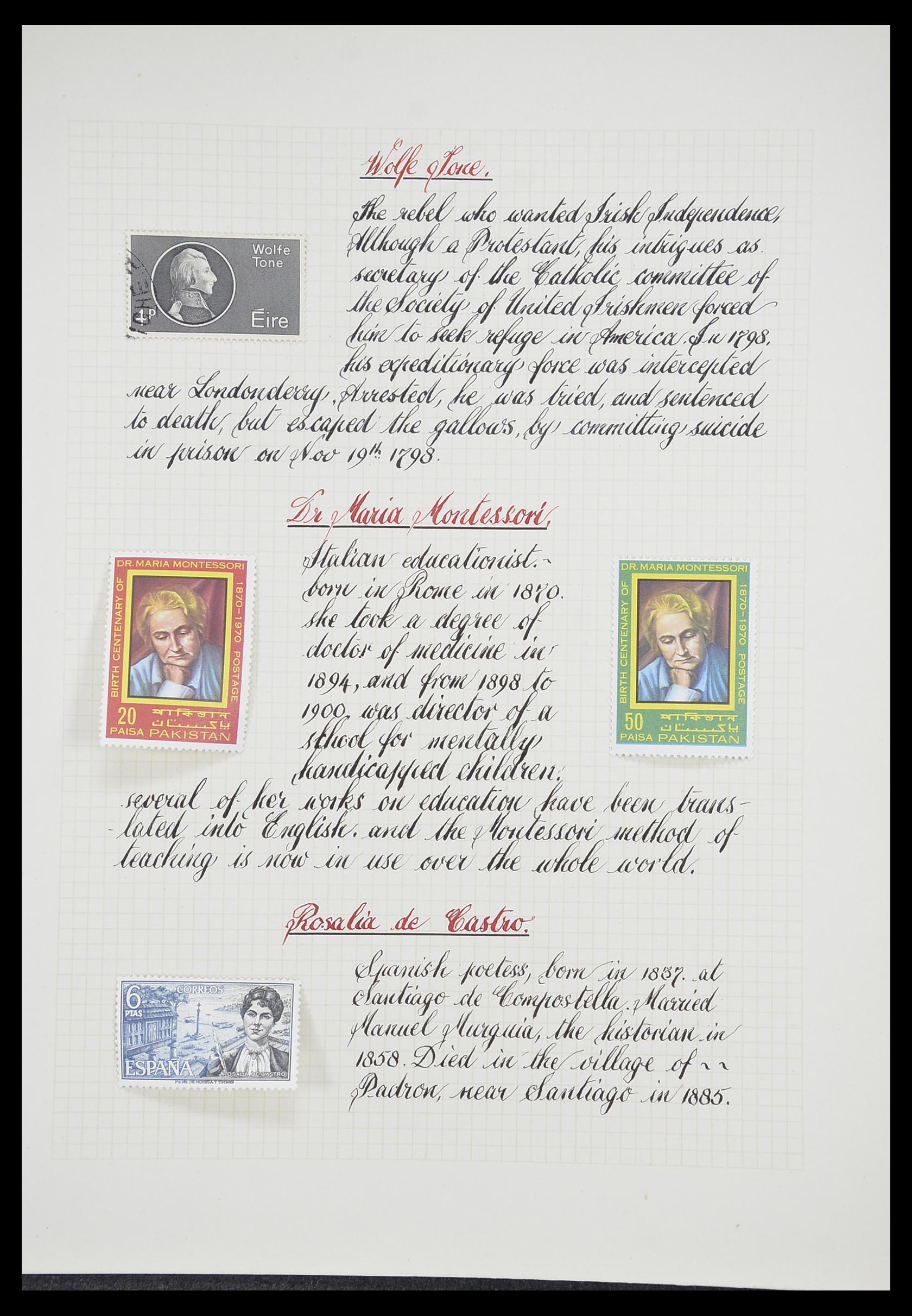 33657 0042 - Postzegelverzameling 33657 Motief Religie 1900-1990.