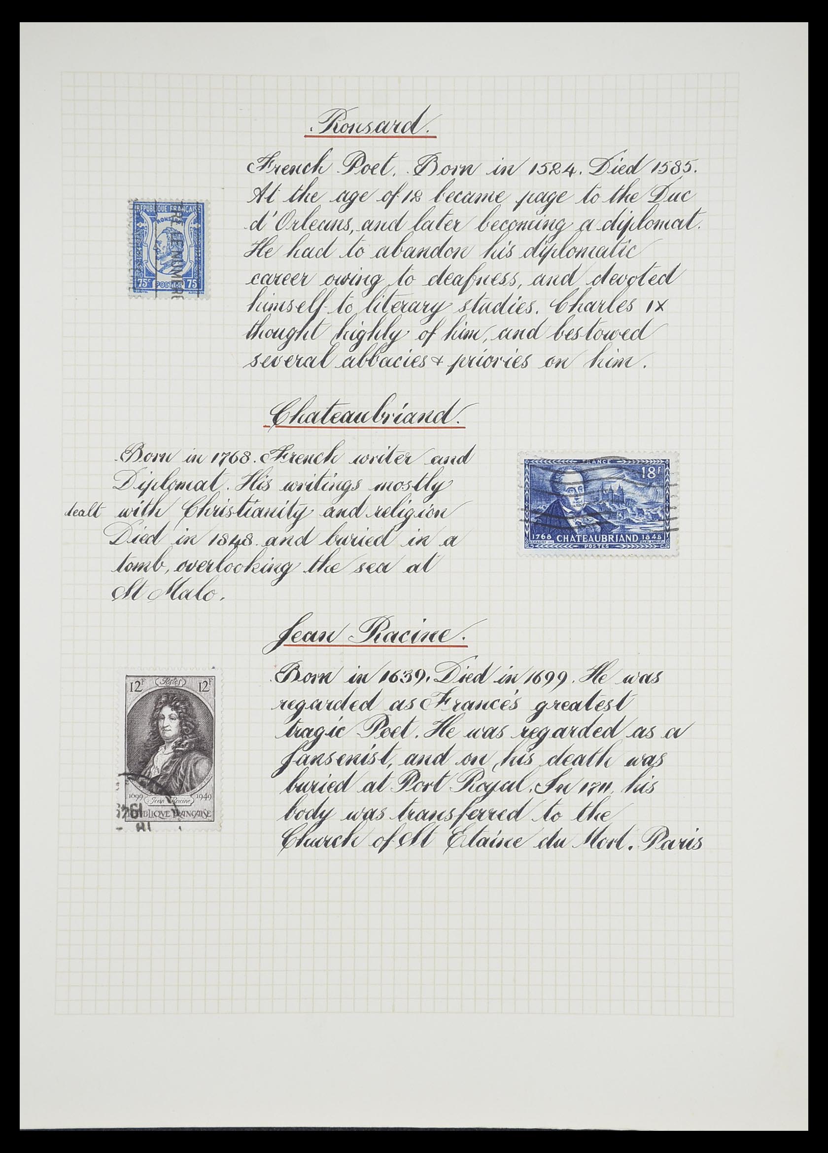 33657 0050 - Postzegelverzameling 33657 Motief Religie 1900-1990.