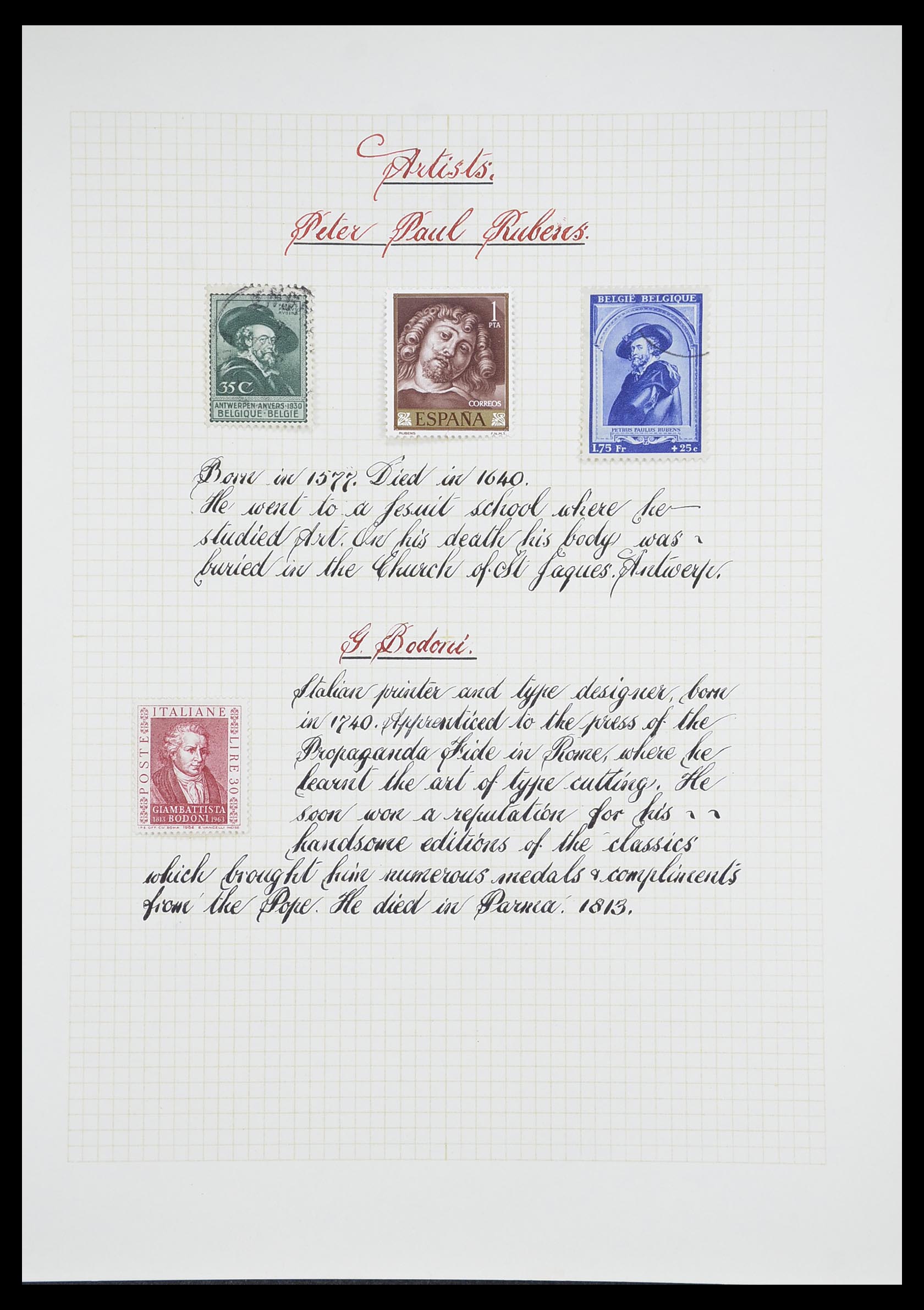 33657 0053 - Postzegelverzameling 33657 Motief Religie 1900-1990.