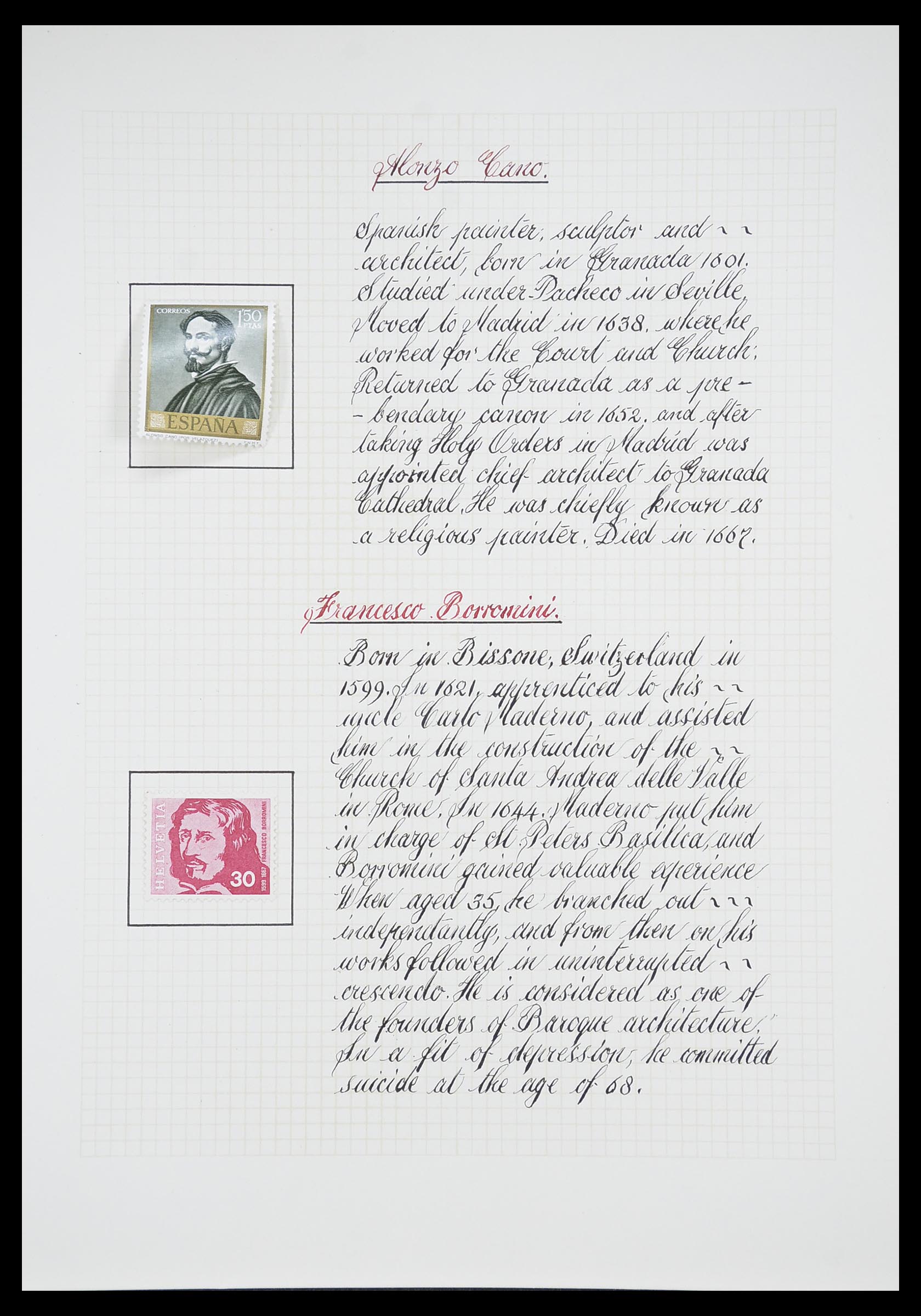 33657 0059 - Postzegelverzameling 33657 Motief Religie 1900-1990.