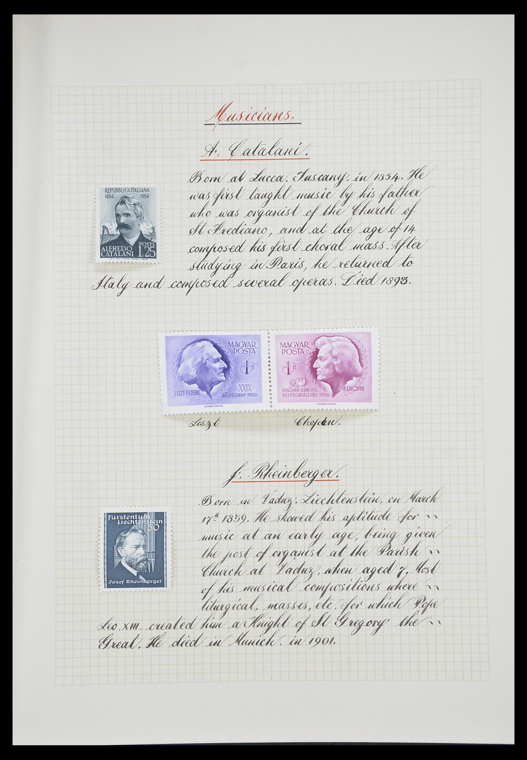 33657 0069 - Stamp collection 33657 Thematics Religion 1900-1990.