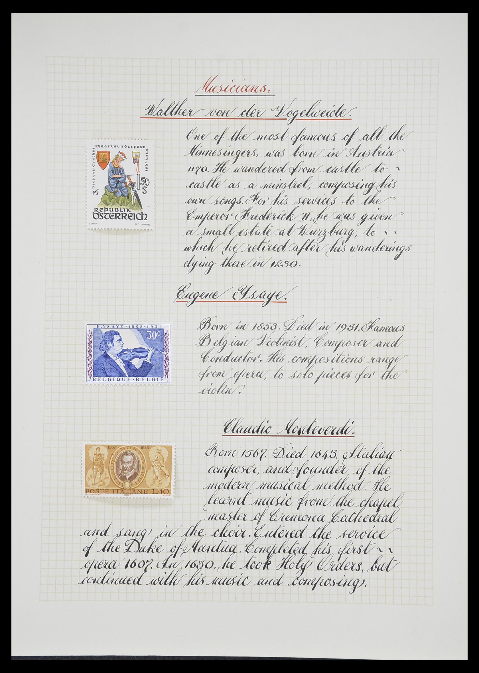33657 0071 - Postzegelverzameling 33657 Motief Religie 1900-1990.