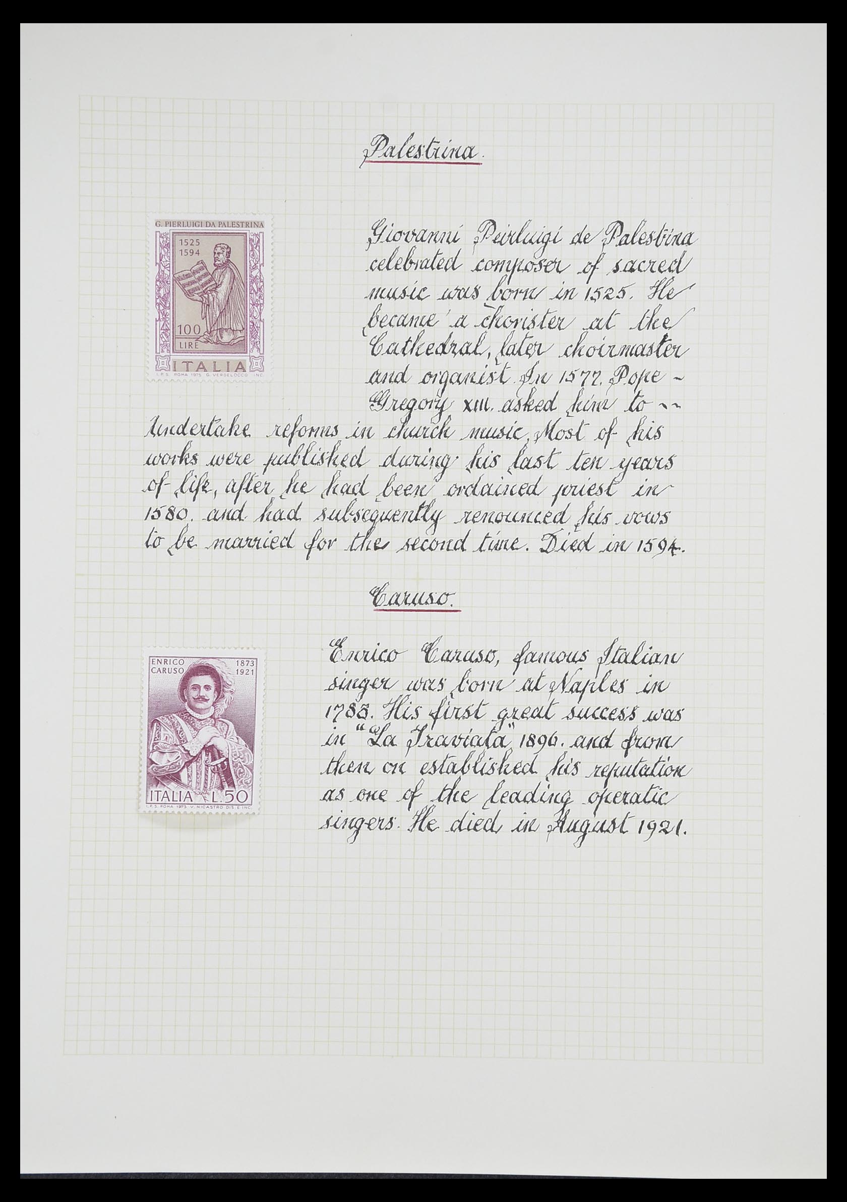 33657 0073 - Postzegelverzameling 33657 Motief Religie 1900-1990.