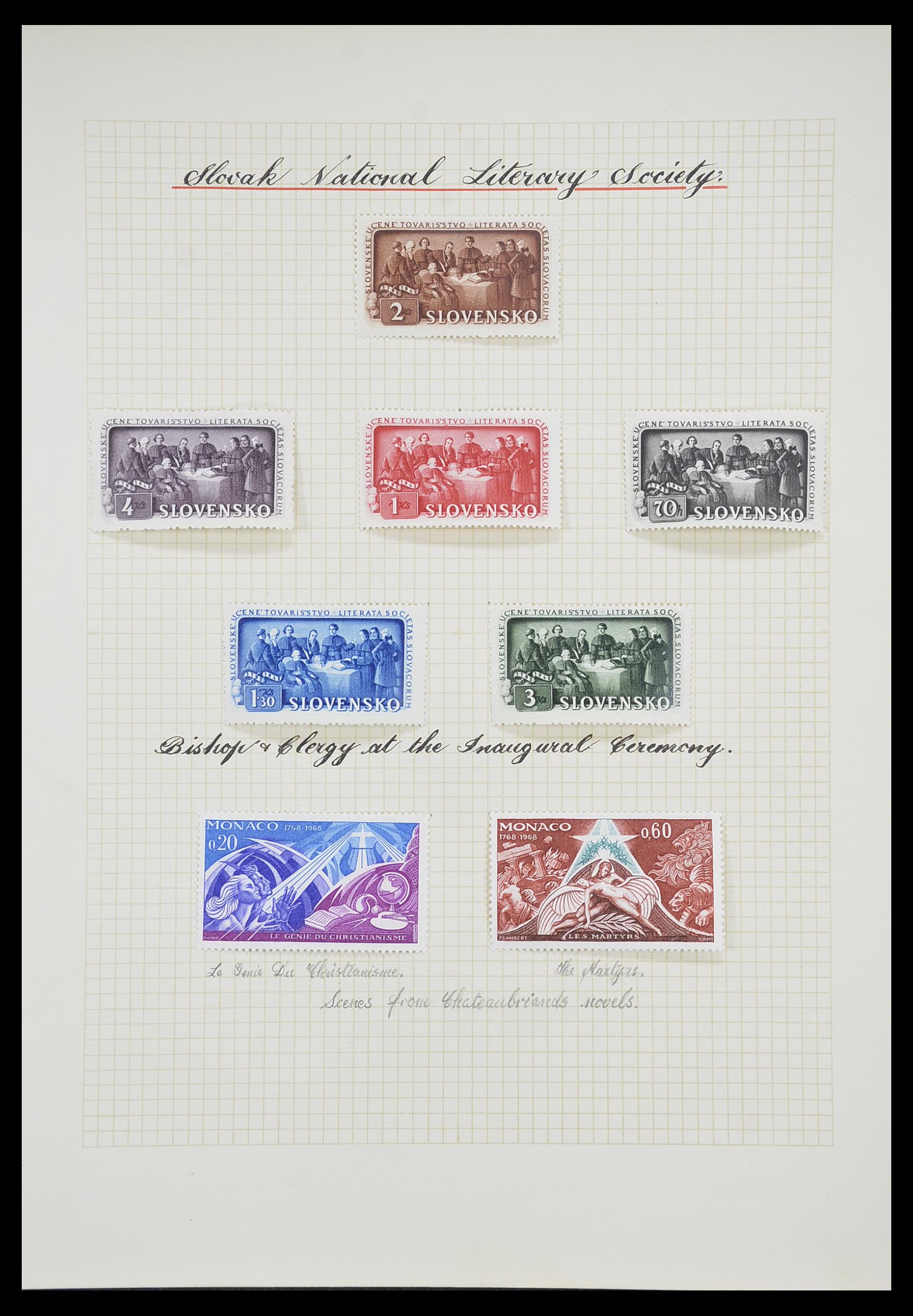33657 0075 - Postzegelverzameling 33657 Motief Religie 1900-1990.