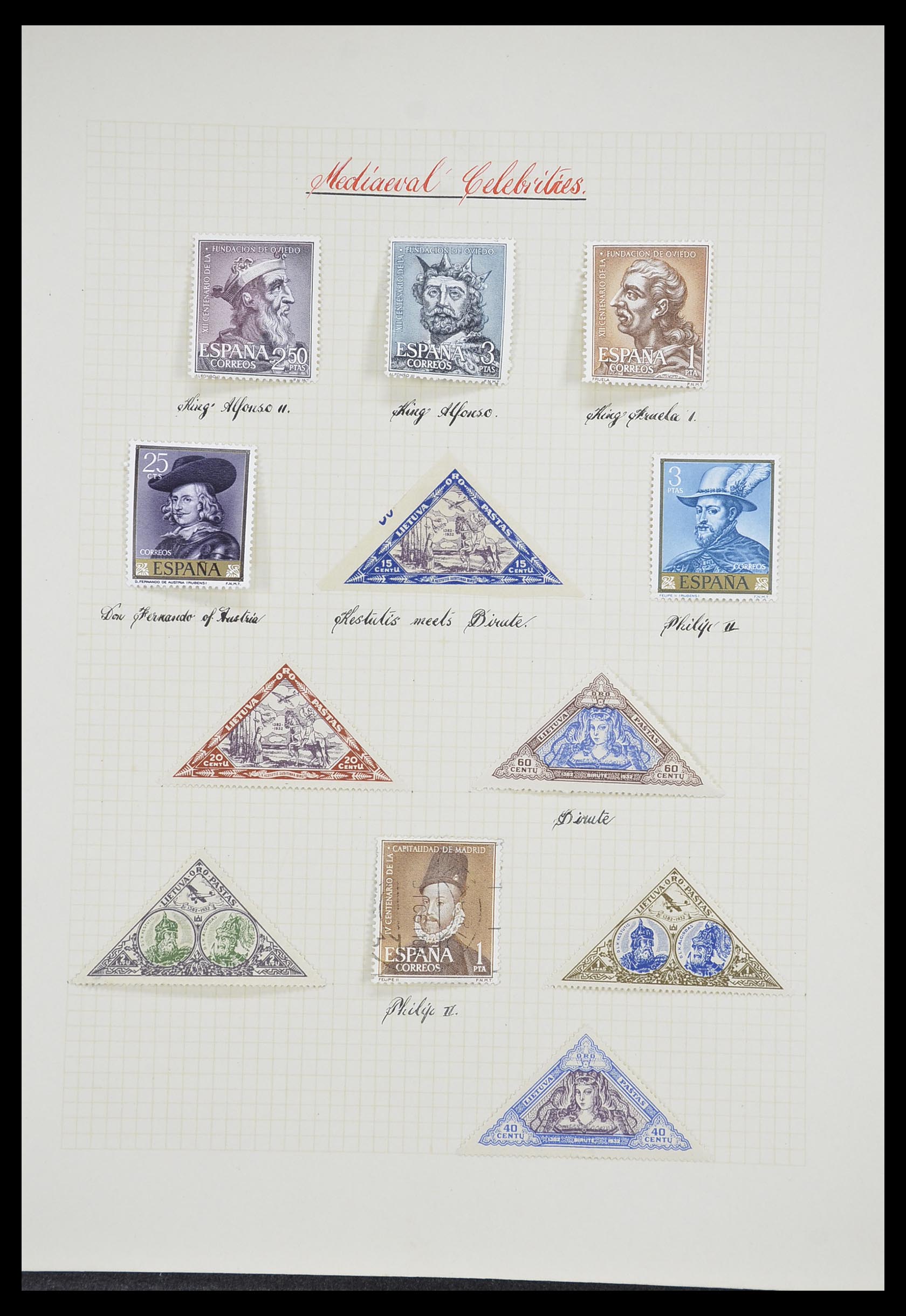 33657 0080 - Postzegelverzameling 33657 Motief Religie 1900-1990.