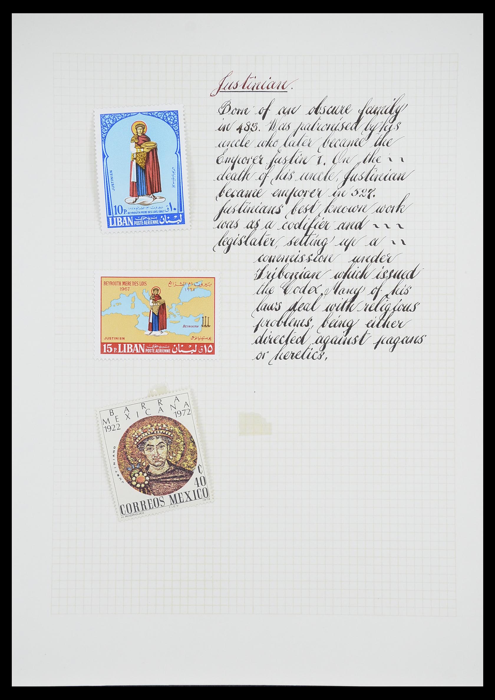 33657 0081 - Postzegelverzameling 33657 Motief Religie 1900-1990.