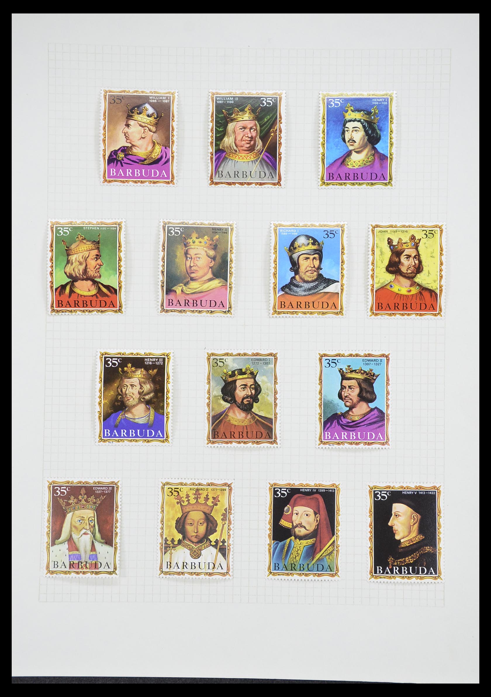 33657 0082 - Postzegelverzameling 33657 Motief Religie 1900-1990.