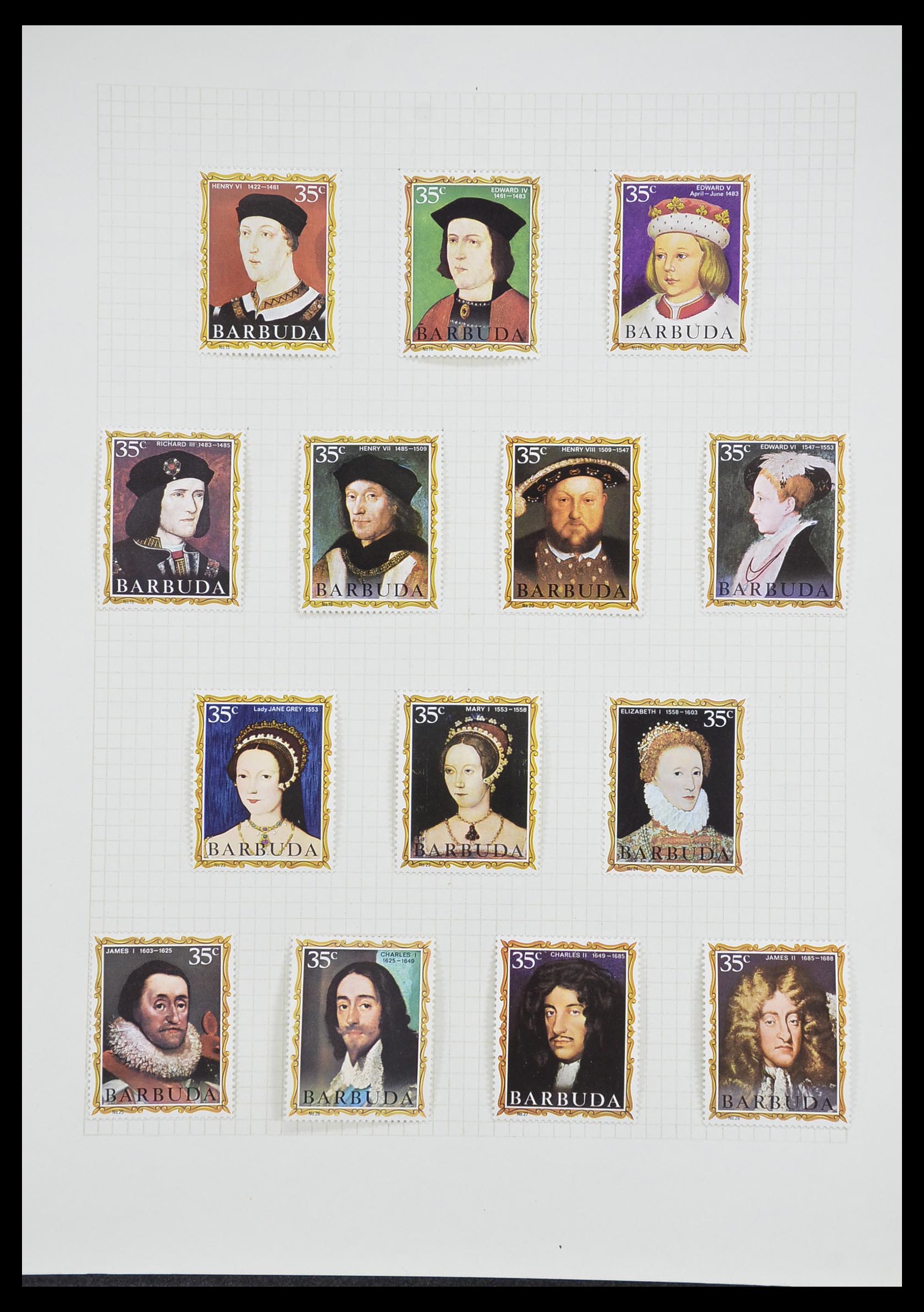33657 0083 - Postzegelverzameling 33657 Motief Religie 1900-1990.