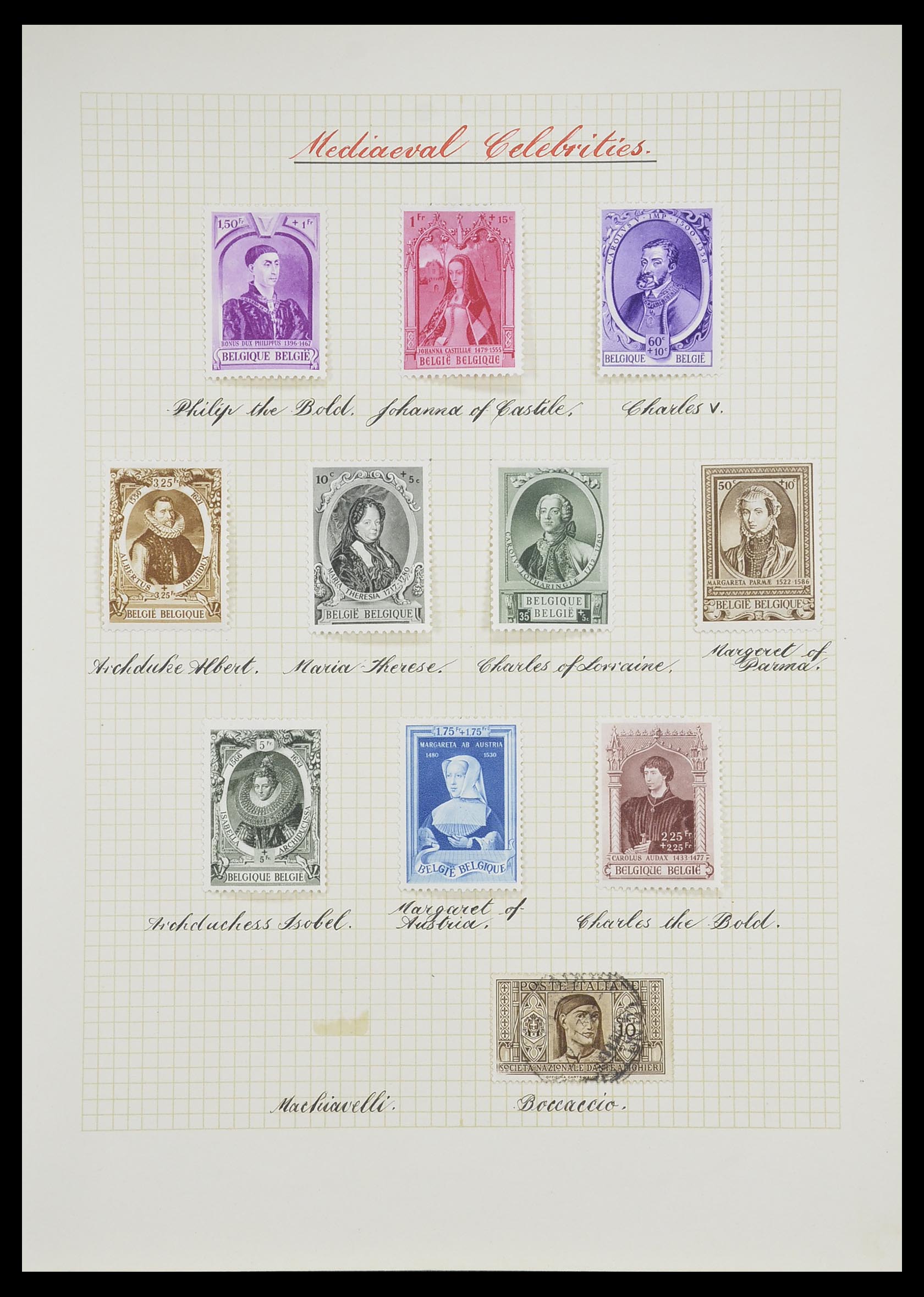 33657 0086 - Postzegelverzameling 33657 Motief Religie 1900-1990.