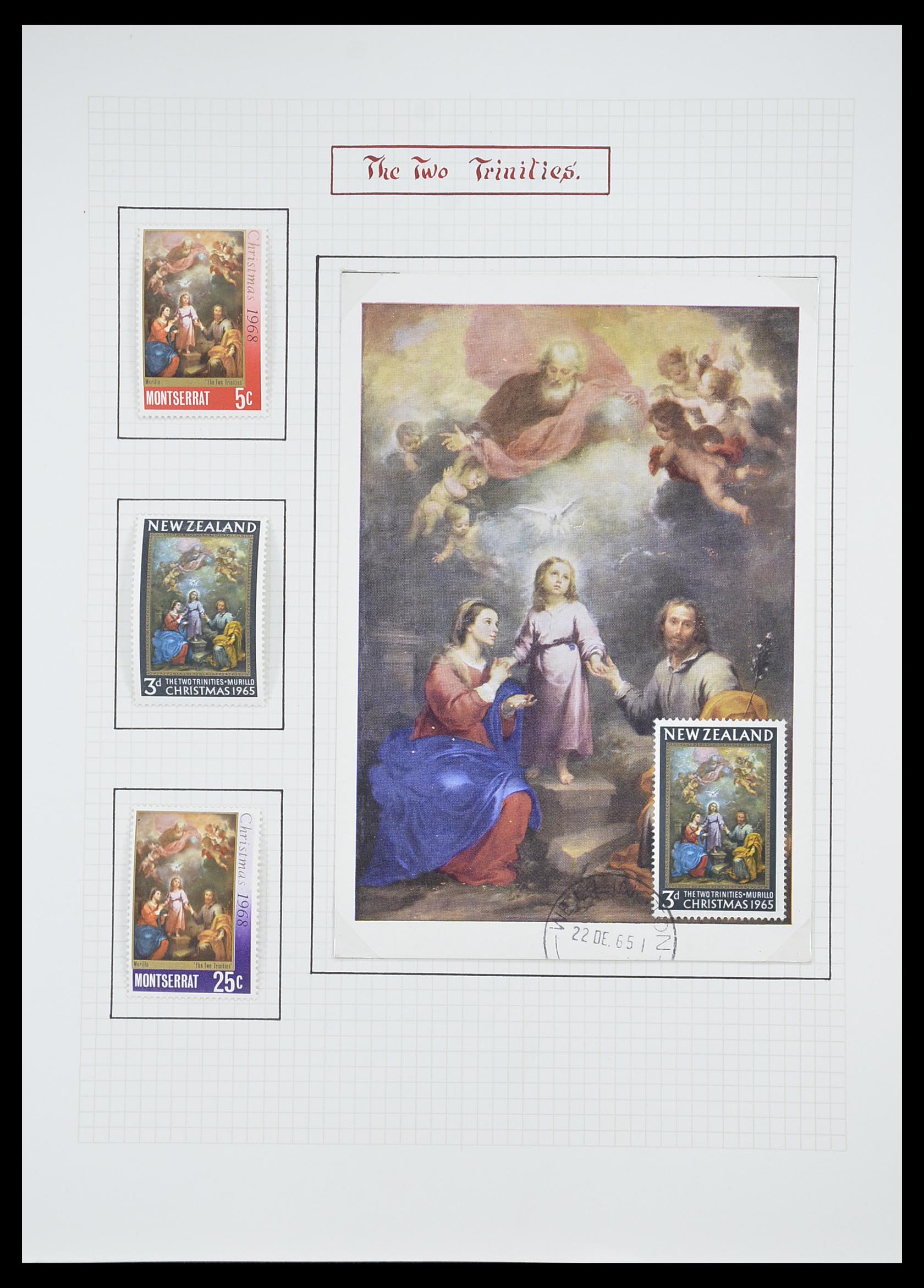 33657 0099 - Postzegelverzameling 33657 Motief Religie 1900-1990.