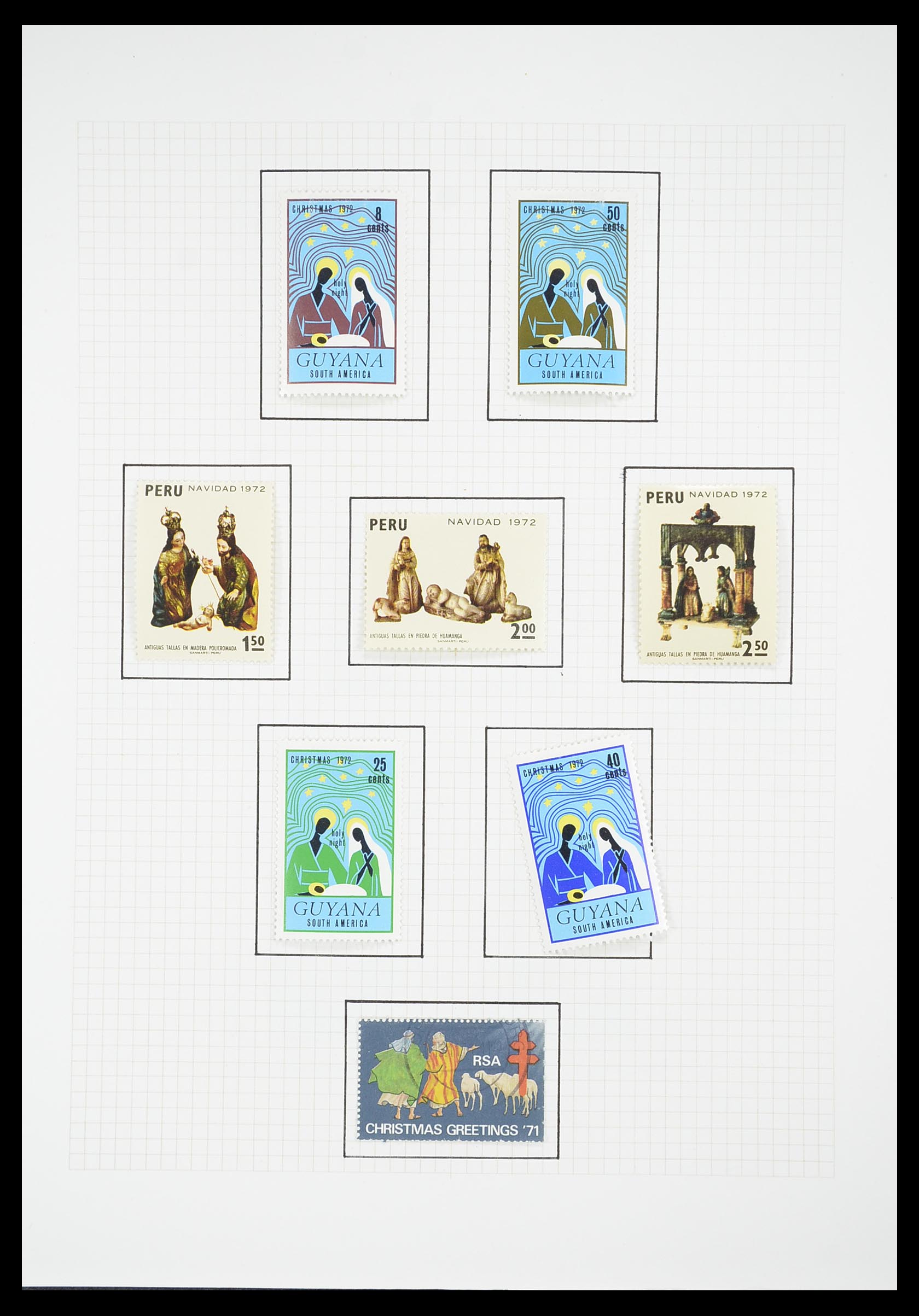 33657 1601 - Postzegelverzameling 33657 Motief Religie 1900-1990.