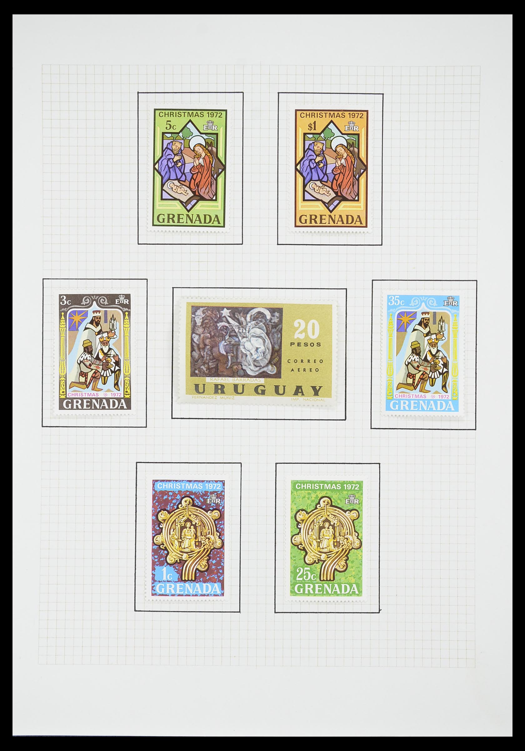 33657 1602 - Postzegelverzameling 33657 Motief Religie 1900-1990.