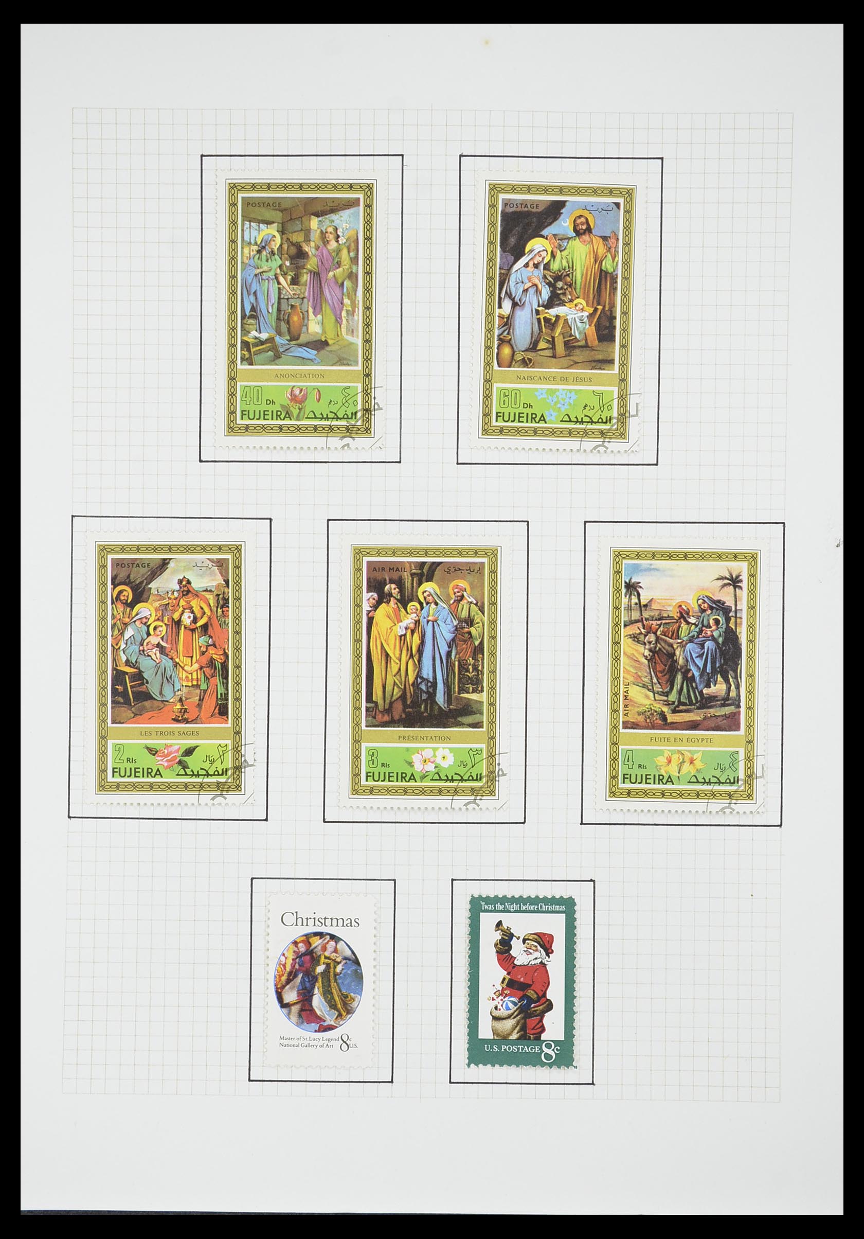 33657 1604 - Postzegelverzameling 33657 Motief Religie 1900-1990.