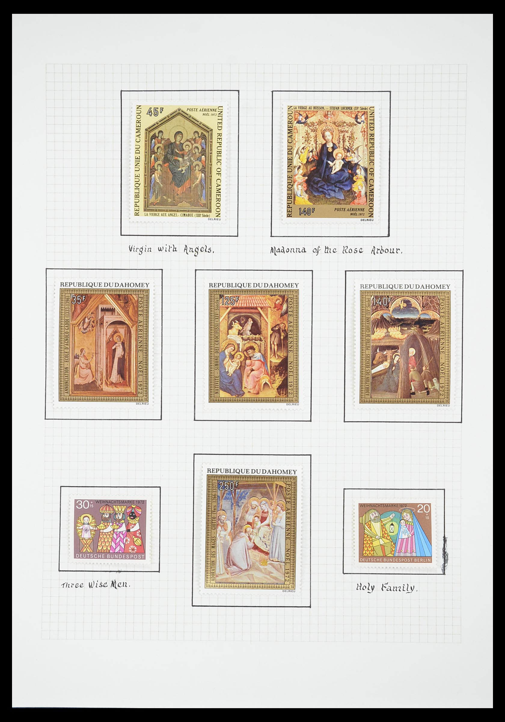 33657 1611 - Postzegelverzameling 33657 Motief Religie 1900-1990.