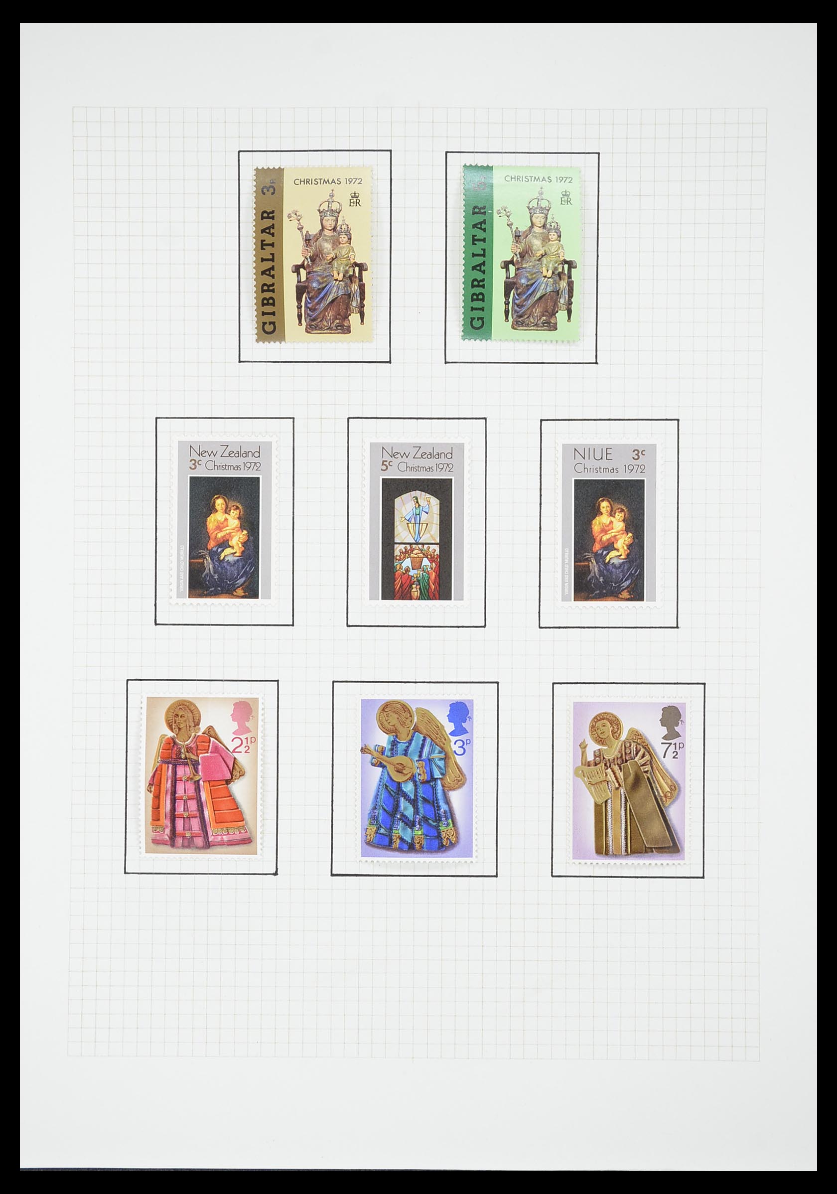 33657 1616 - Postzegelverzameling 33657 Motief Religie 1900-1990.