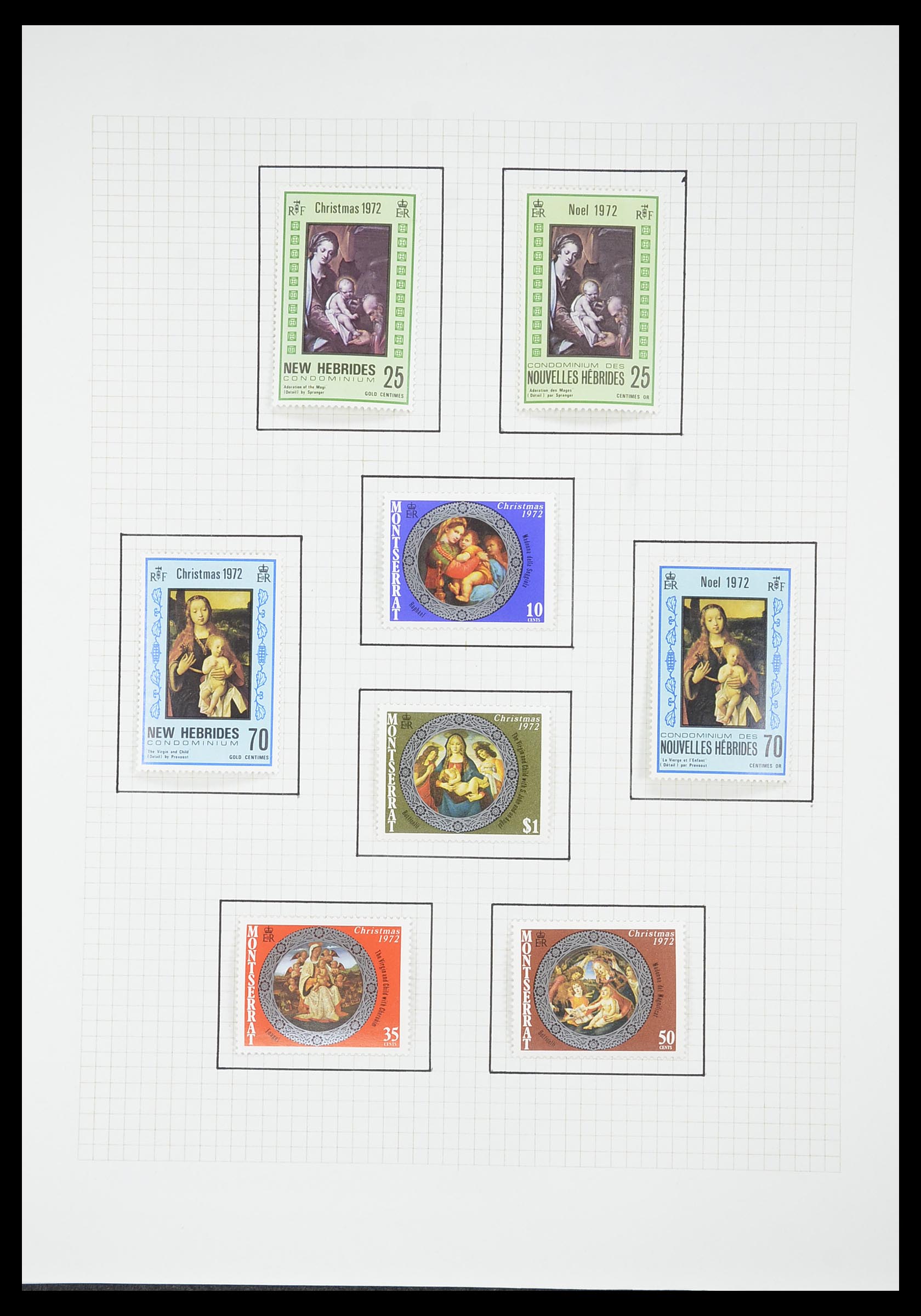 33657 1618 - Postzegelverzameling 33657 Motief Religie 1900-1990.