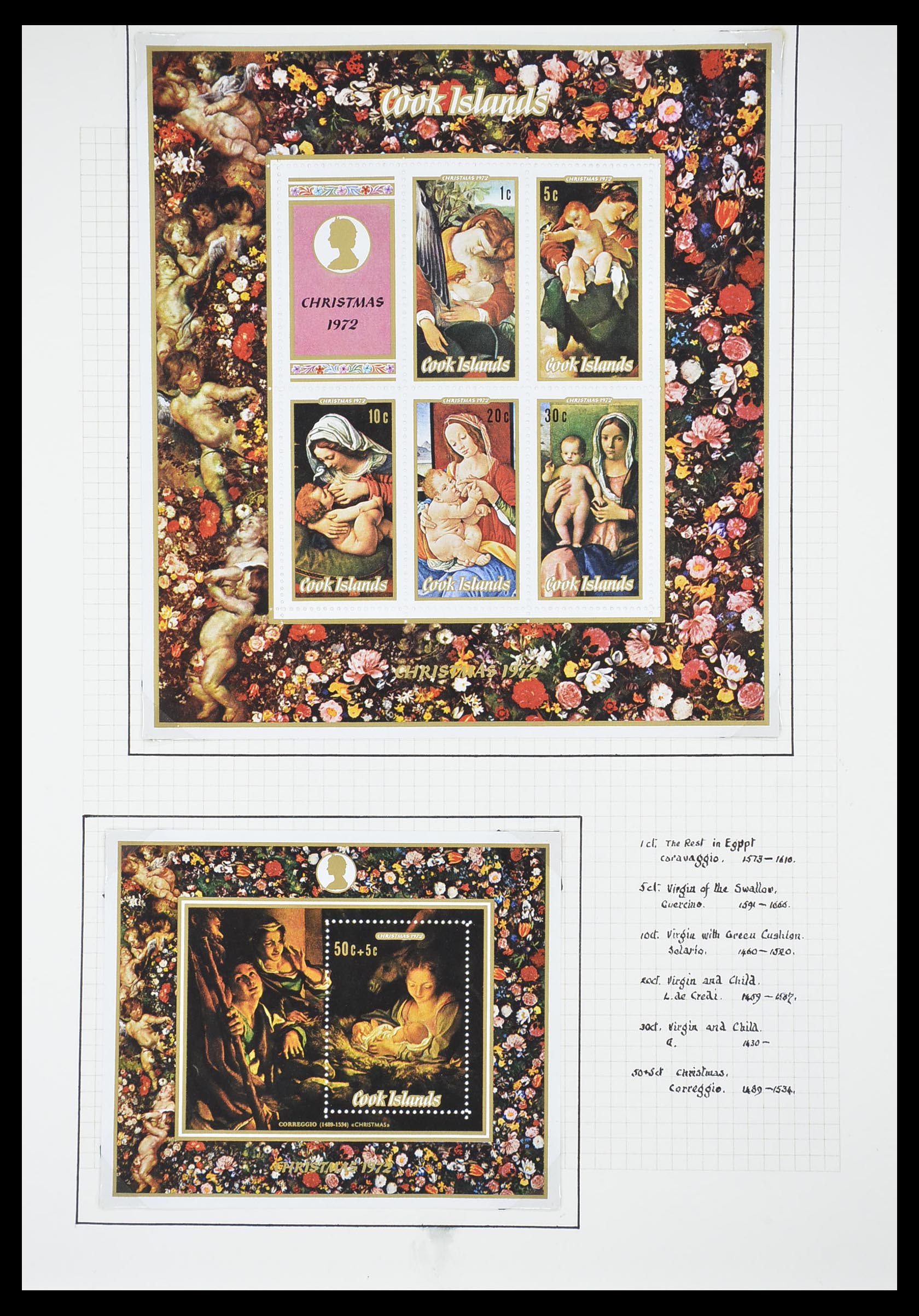 33657 1619 - Postzegelverzameling 33657 Motief Religie 1900-1990.