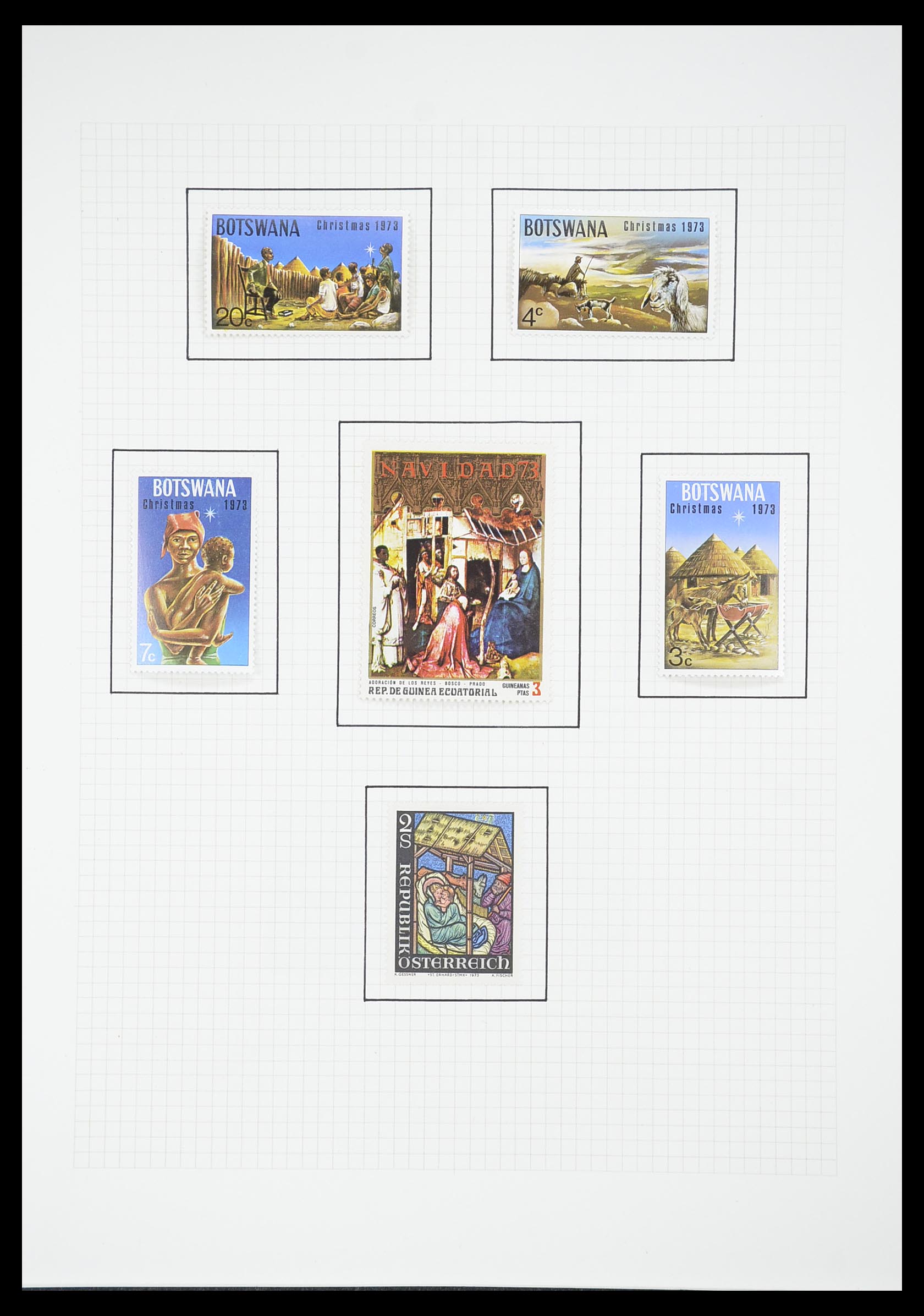 33657 1626 - Postzegelverzameling 33657 Motief Religie 1900-1990.