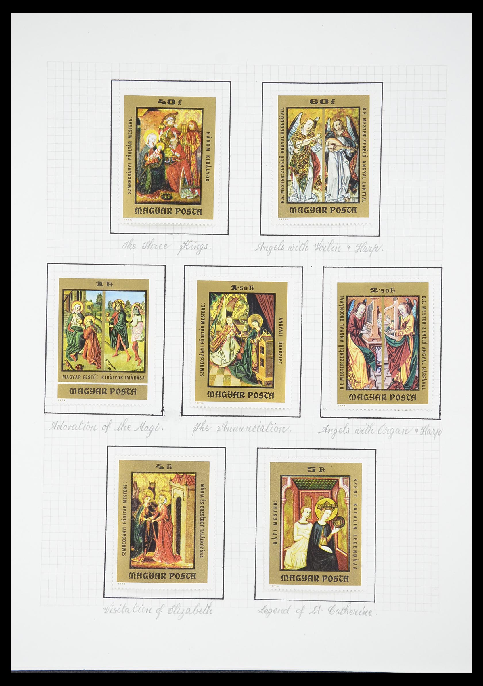 33657 1634 - Postzegelverzameling 33657 Motief Religie 1900-1990.