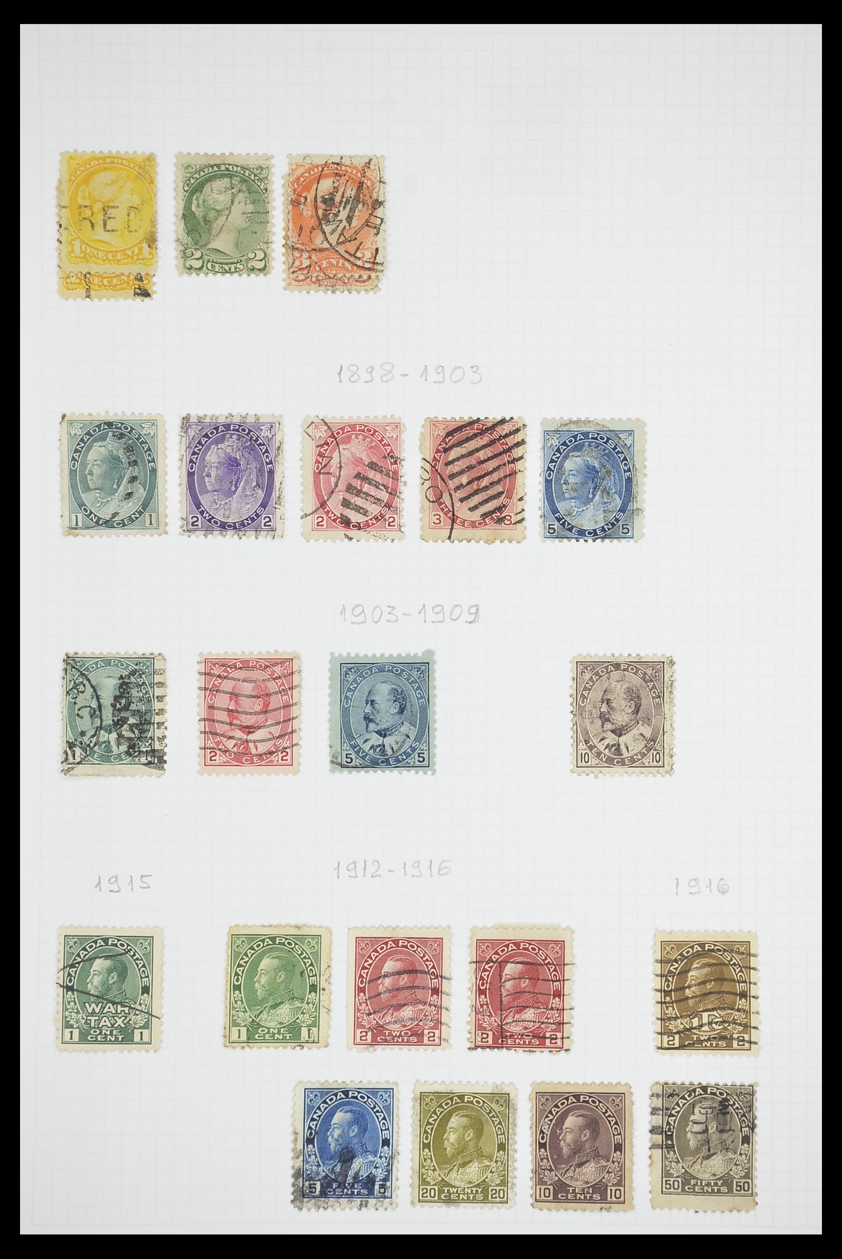 33660 0005 - Postzegelverzameling 33660 Canada 1859-2003.