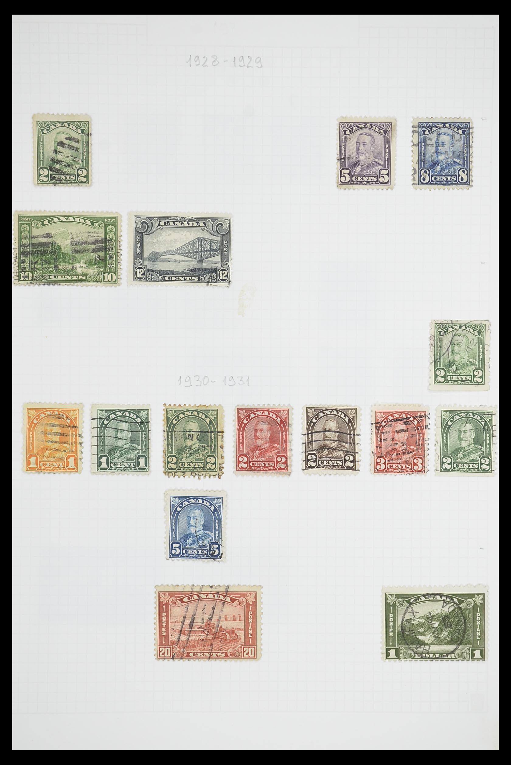 33660 0008 - Postzegelverzameling 33660 Canada 1859-2003.