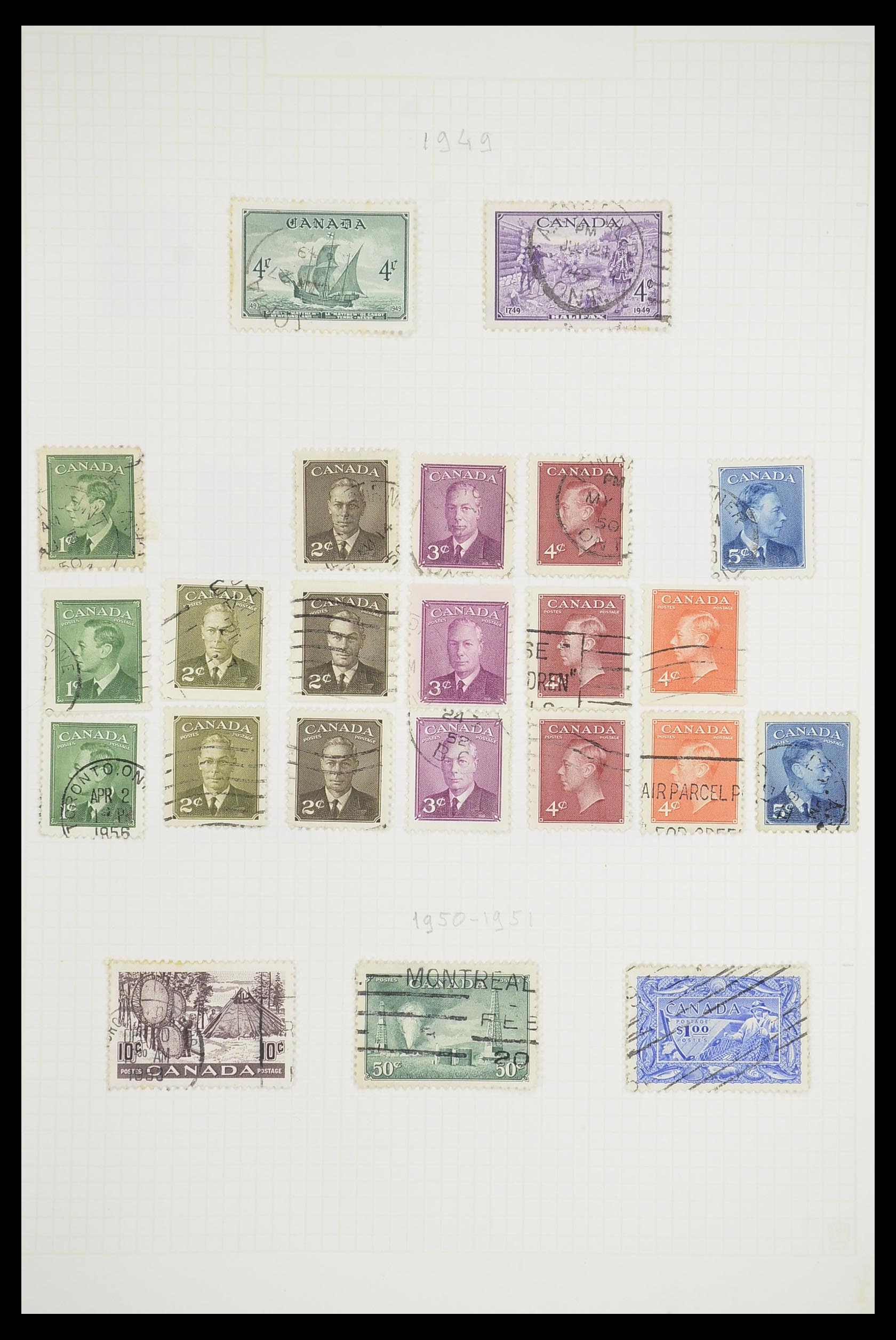 33660 0013 - Postzegelverzameling 33660 Canada 1859-2003.
