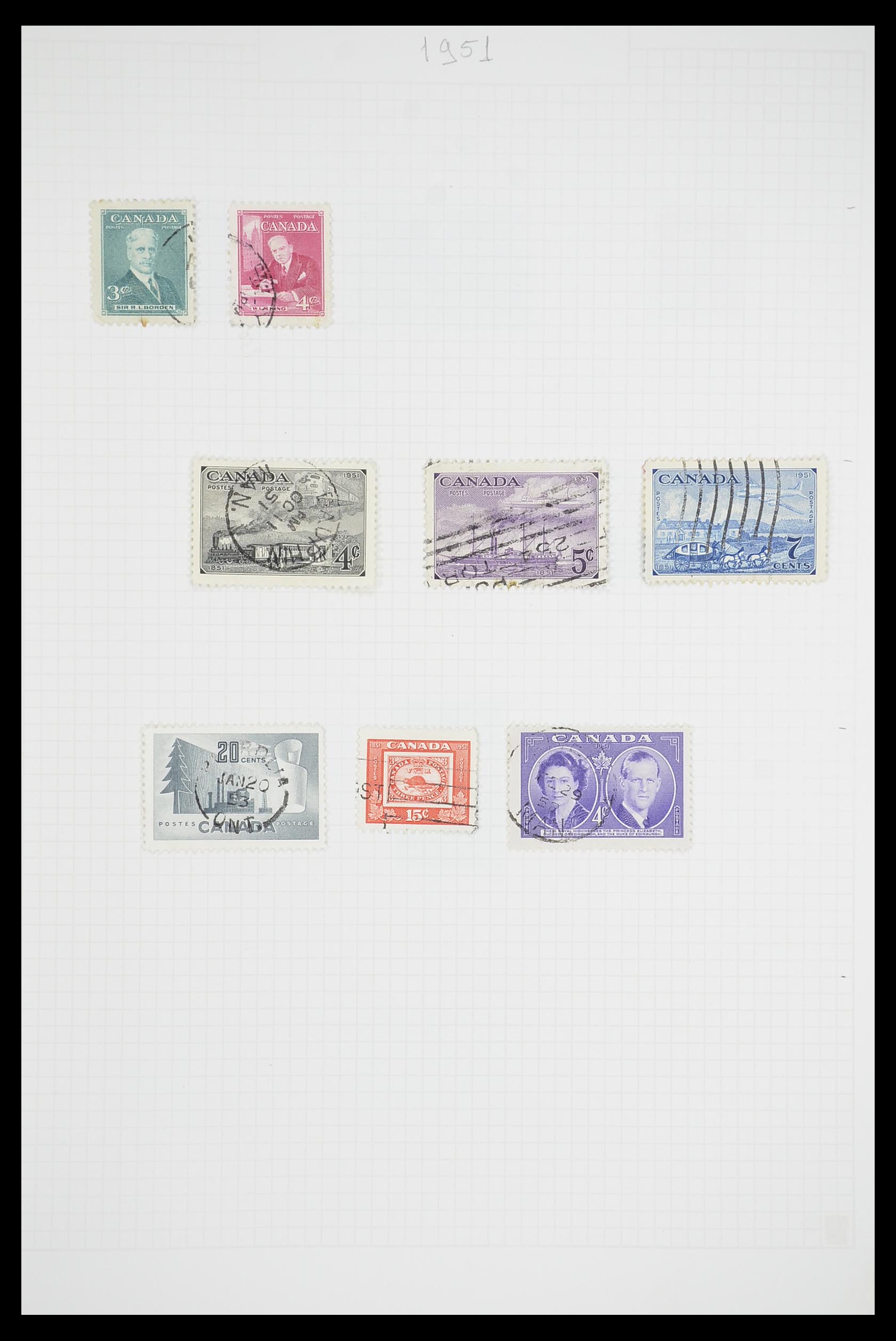 33660 0014 - Postzegelverzameling 33660 Canada 1859-2003.