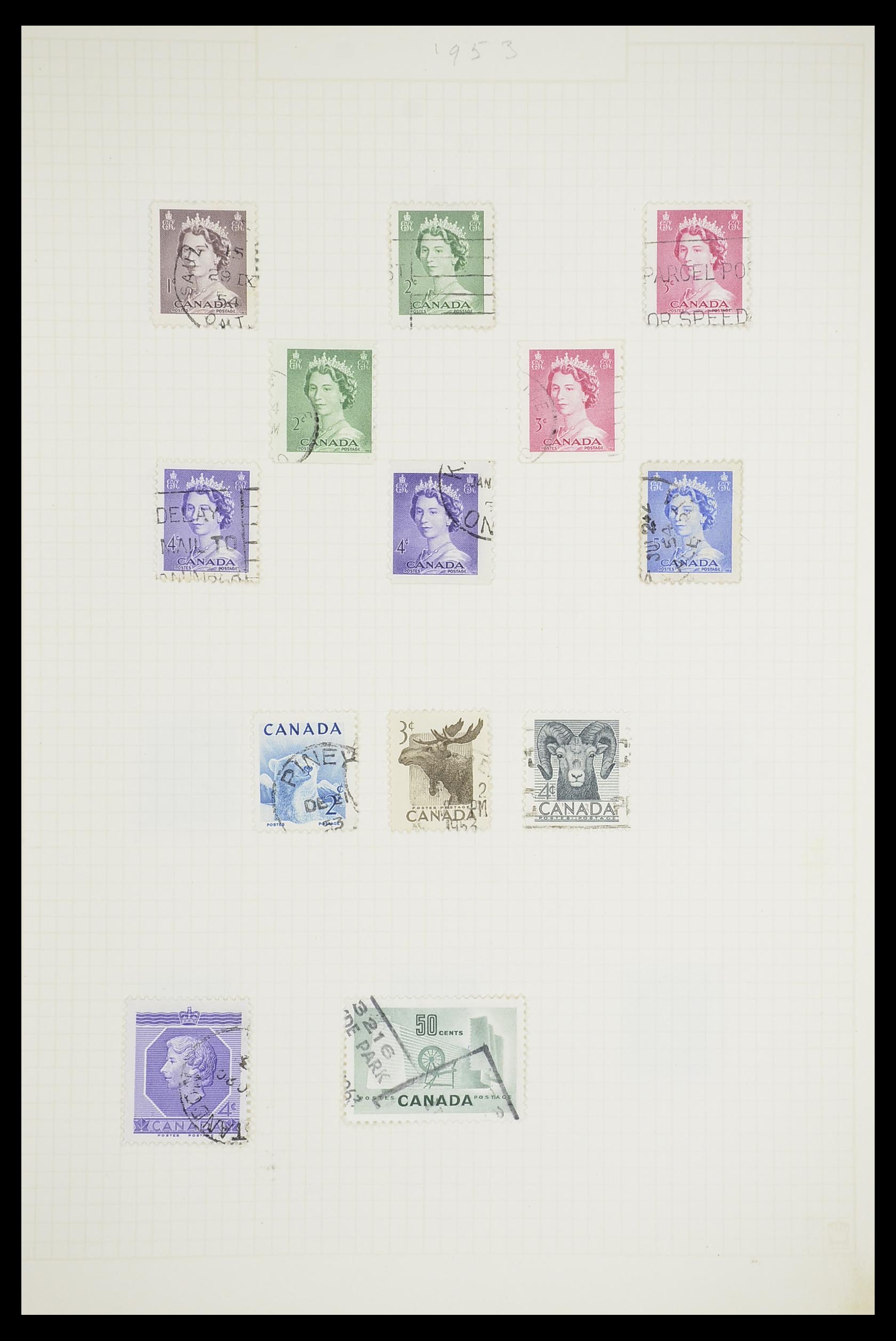 33660 0016 - Postzegelverzameling 33660 Canada 1859-2003.