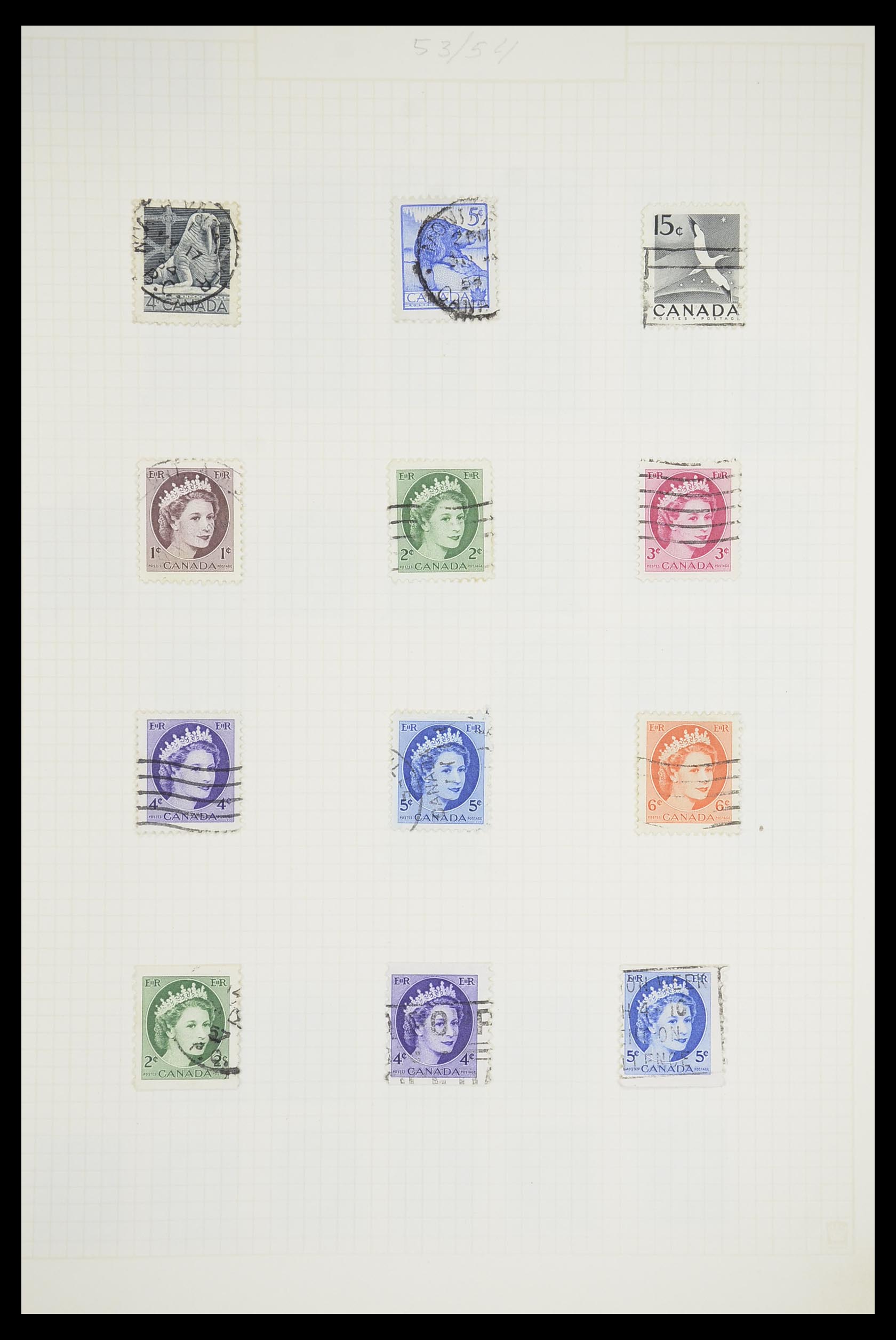 33660 0017 - Postzegelverzameling 33660 Canada 1859-2003.