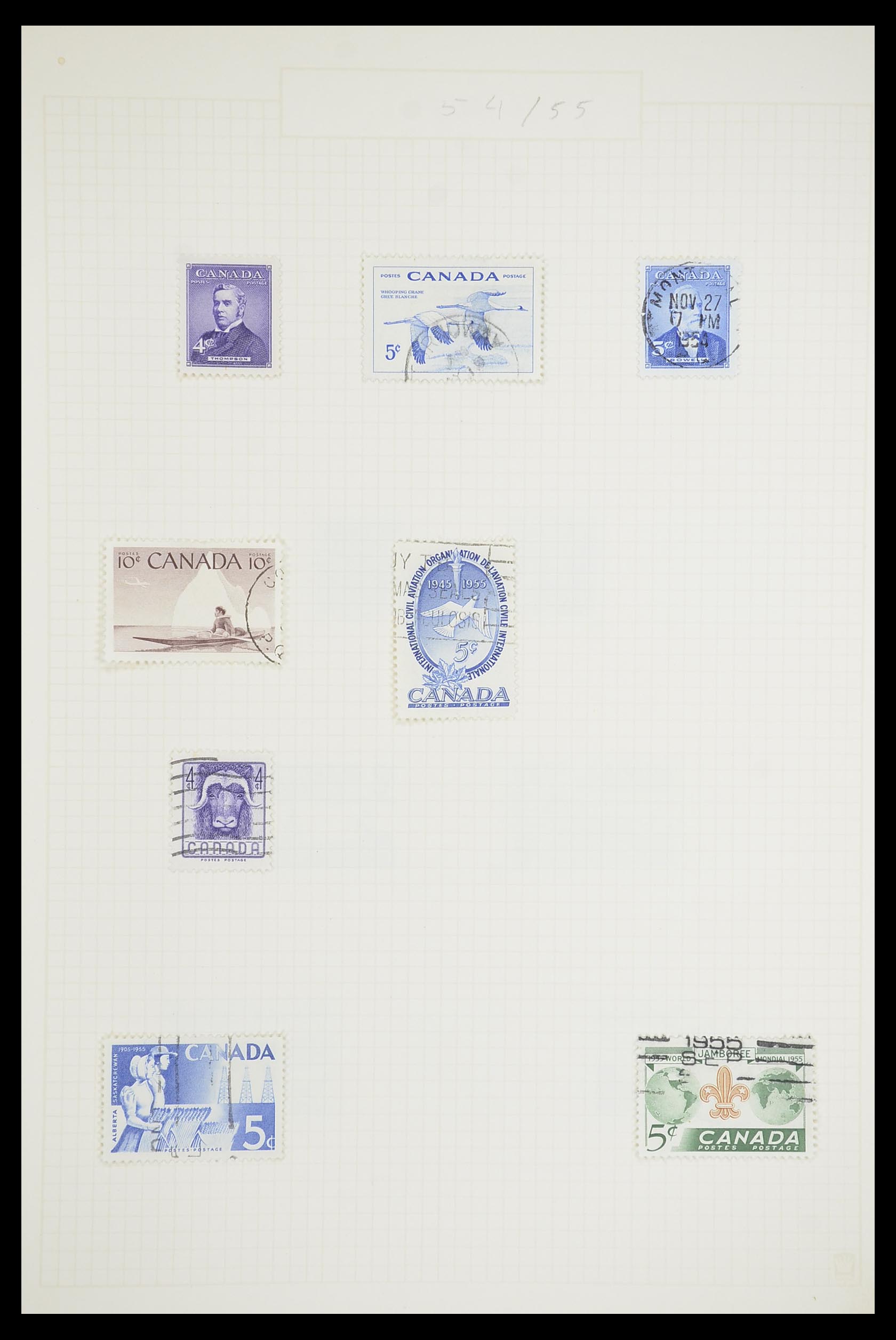 33660 0019 - Postzegelverzameling 33660 Canada 1859-2003.