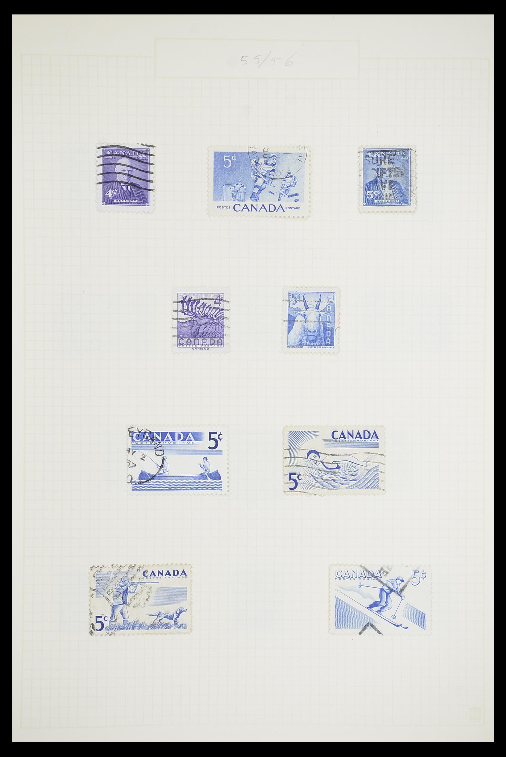 33660 0020 - Postzegelverzameling 33660 Canada 1859-2003.