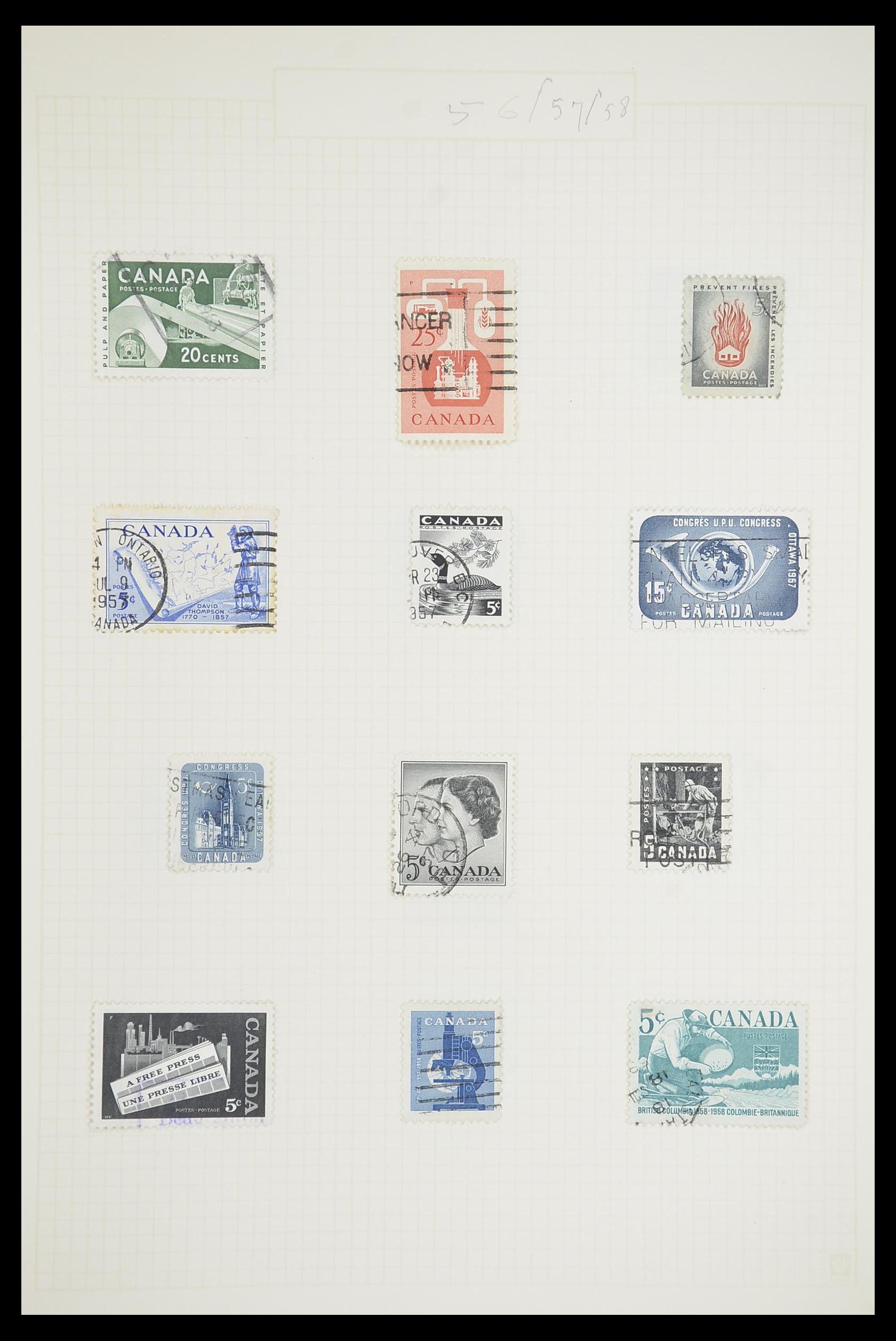 33660 0021 - Postzegelverzameling 33660 Canada 1859-2003.