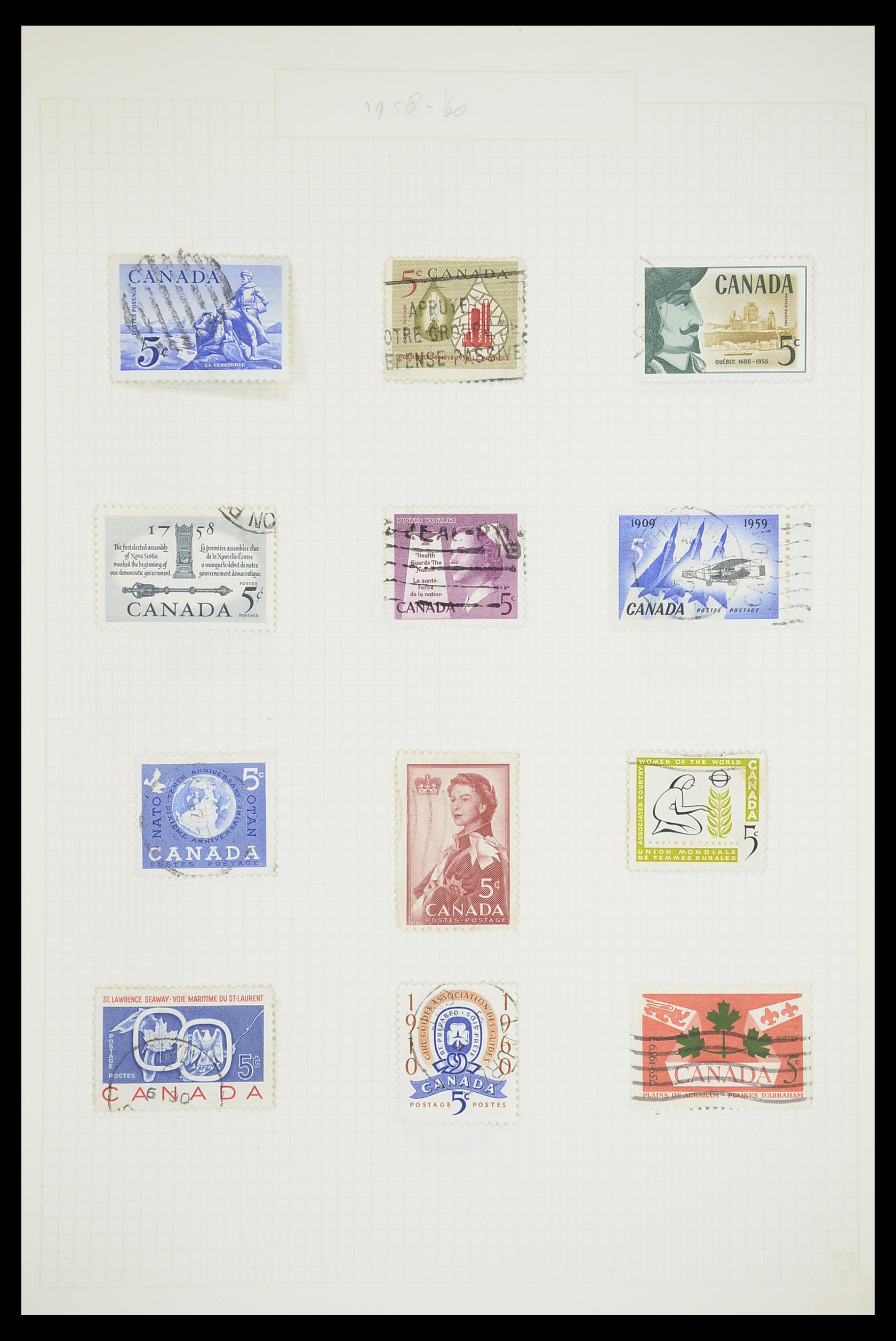 33660 0022 - Postzegelverzameling 33660 Canada 1859-2003.