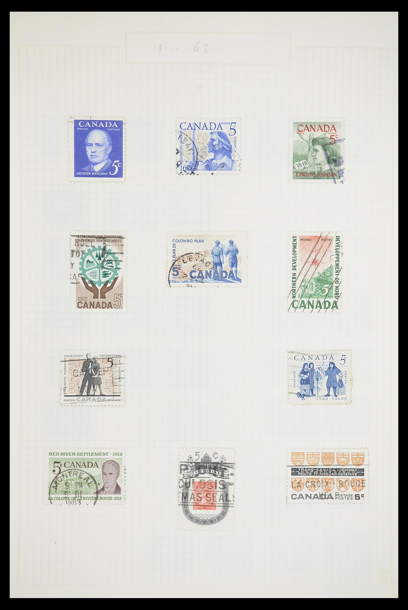 33660 0023 - Postzegelverzameling 33660 Canada 1859-2003.