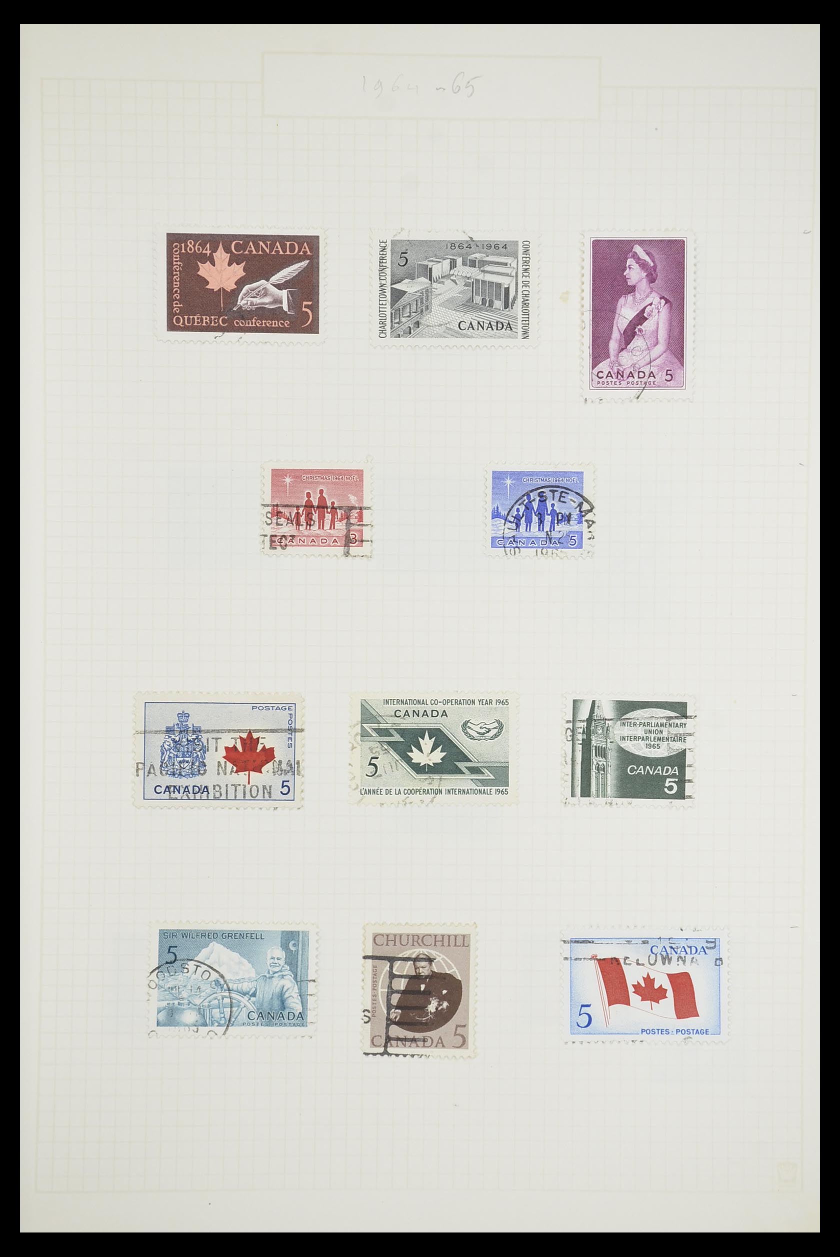 33660 0027 - Postzegelverzameling 33660 Canada 1859-2003.