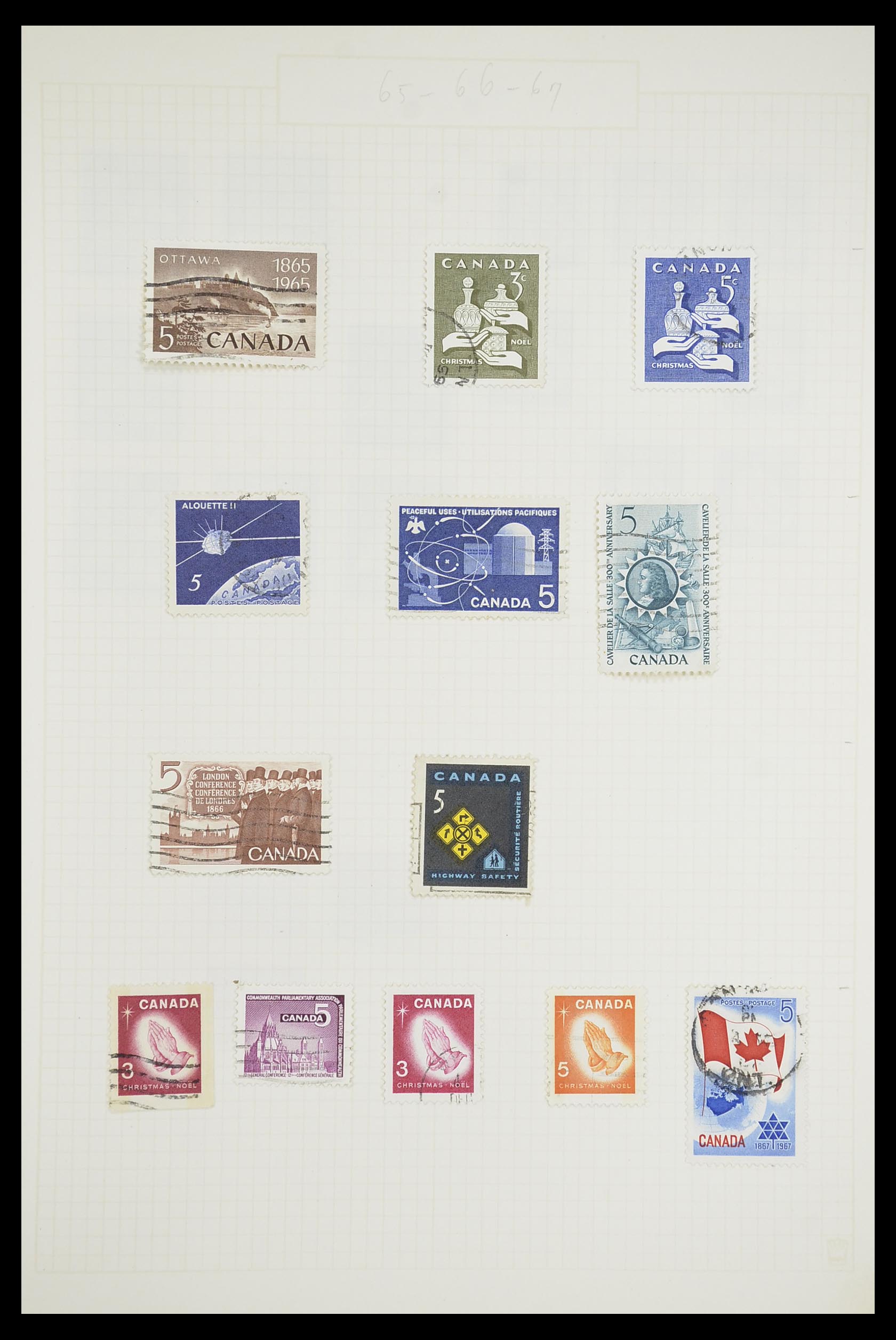 33660 0028 - Postzegelverzameling 33660 Canada 1859-2003.