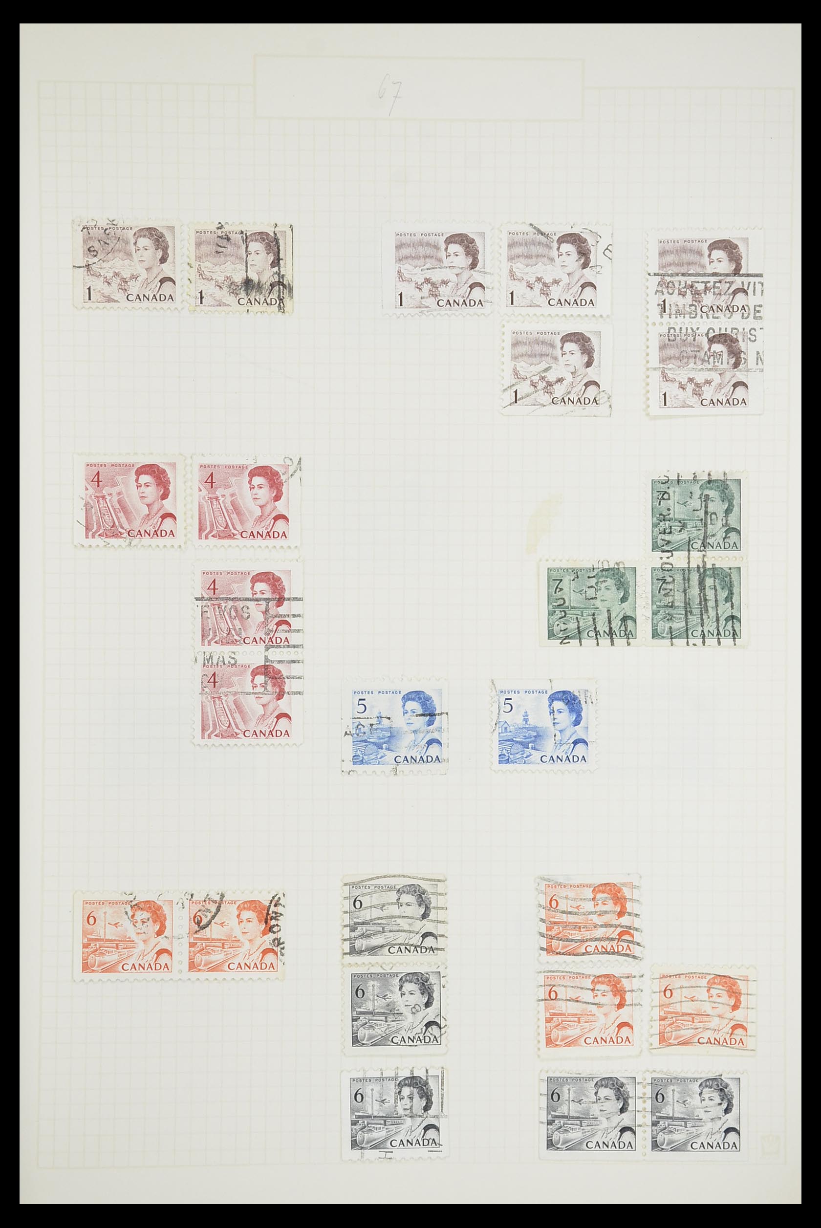 33660 0031 - Postzegelverzameling 33660 Canada 1859-2003.