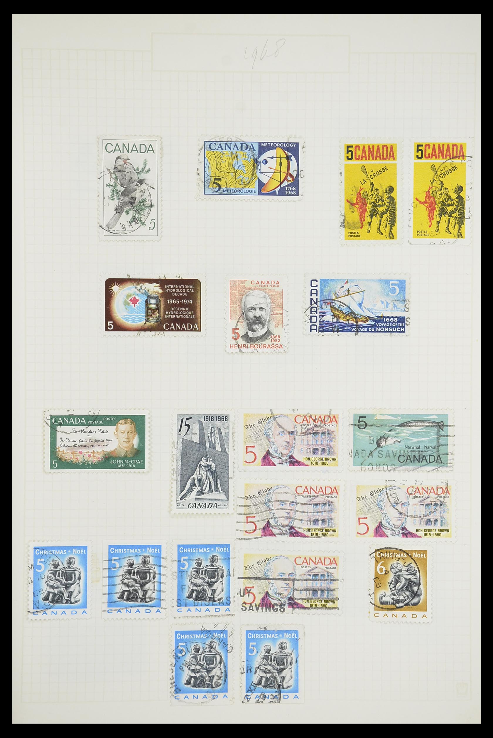 33660 0033 - Postzegelverzameling 33660 Canada 1859-2003.