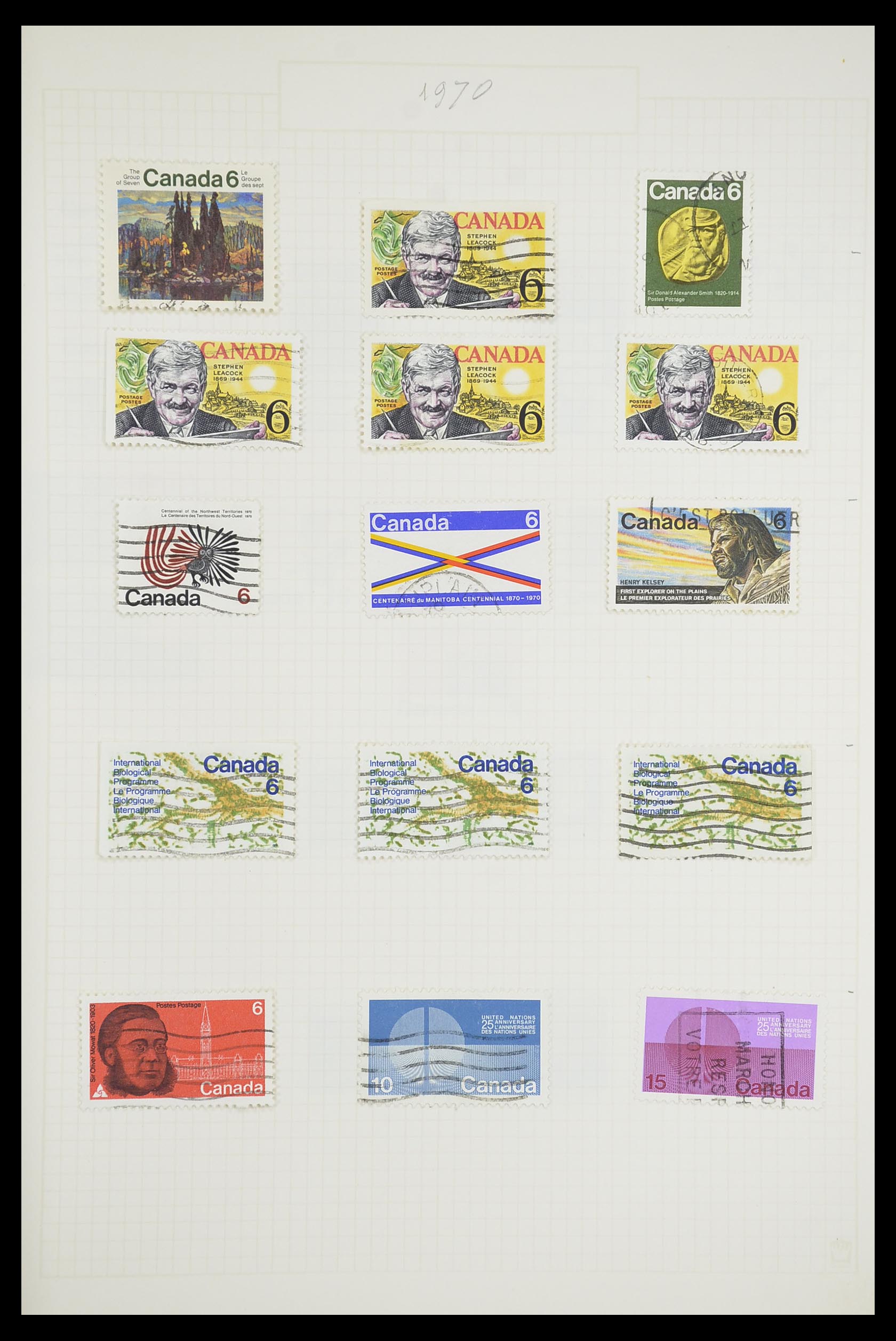 33660 0035 - Postzegelverzameling 33660 Canada 1859-2003.