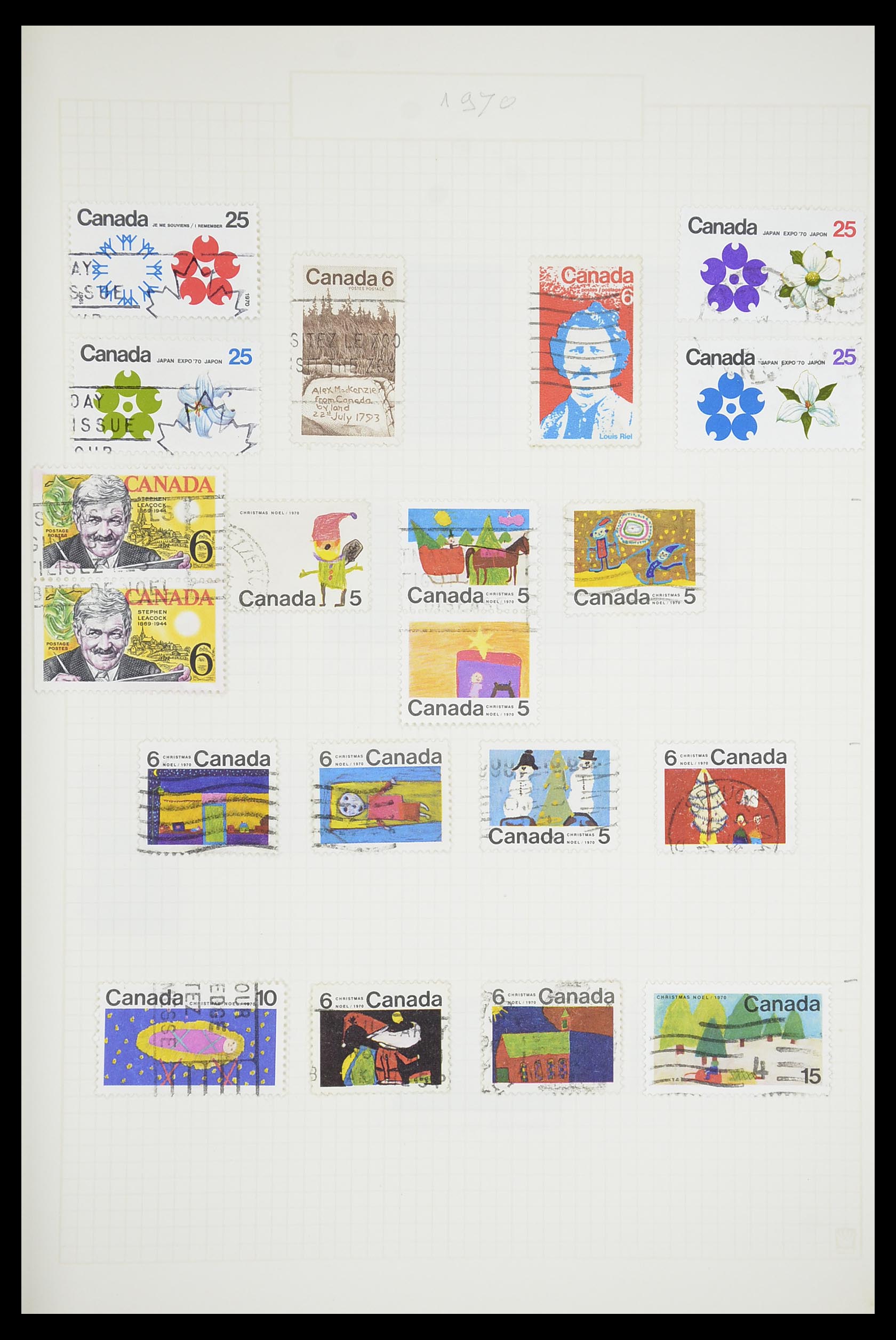 33660 0036 - Postzegelverzameling 33660 Canada 1859-2003.