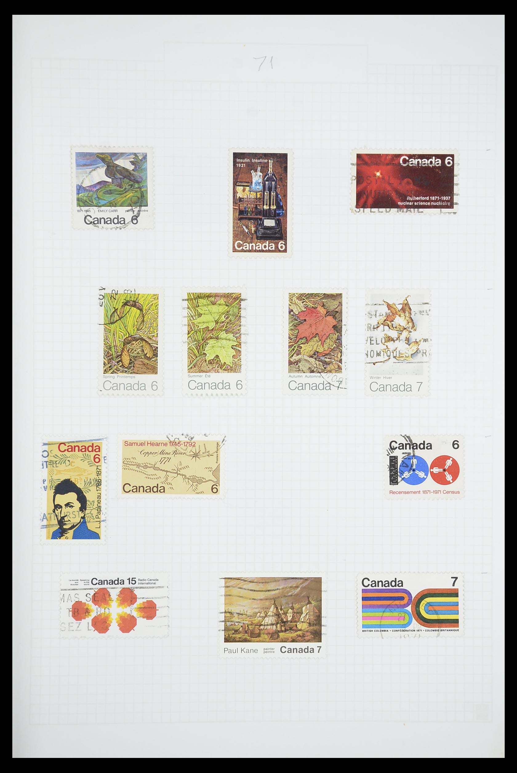 33660 0037 - Postzegelverzameling 33660 Canada 1859-2003.